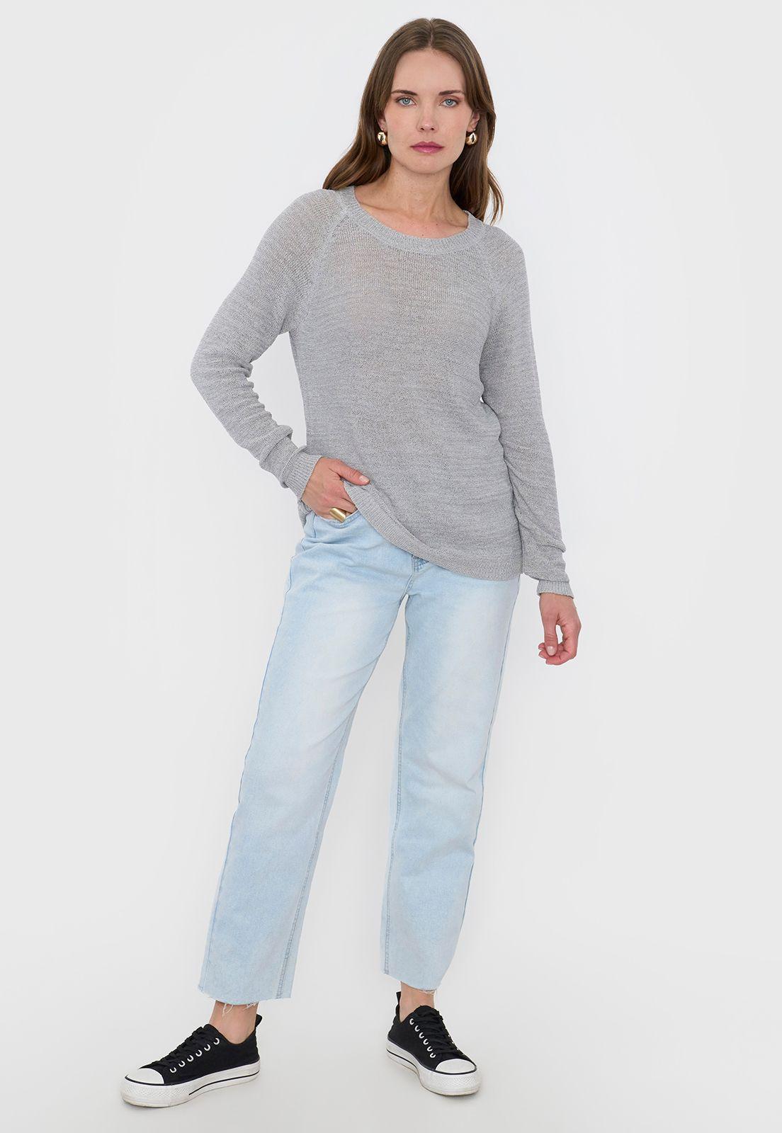Tejido Mujer Cinta Gris Melange Corona-3