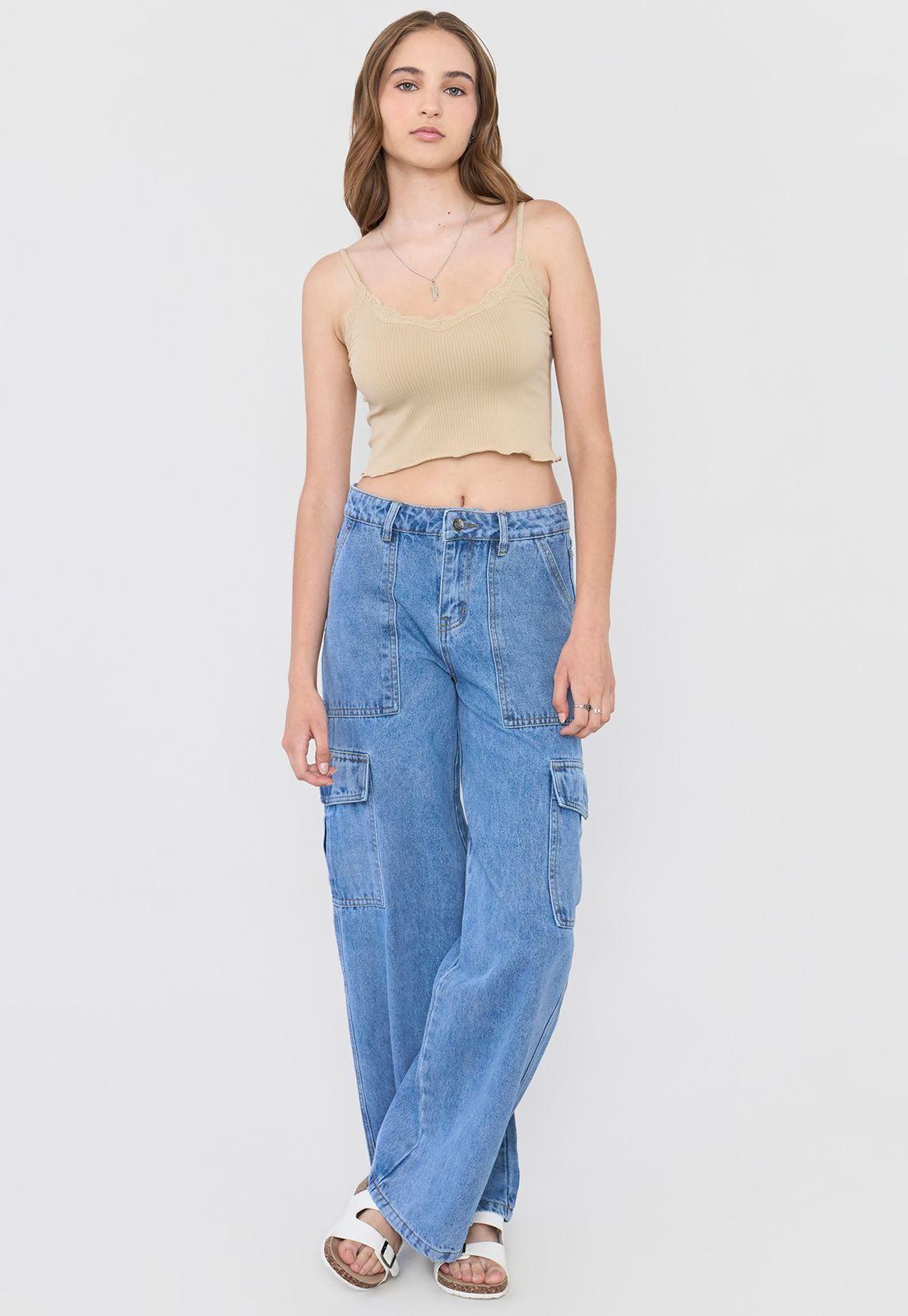 Peto Mujer Seamless Encaje Beige Corona-3