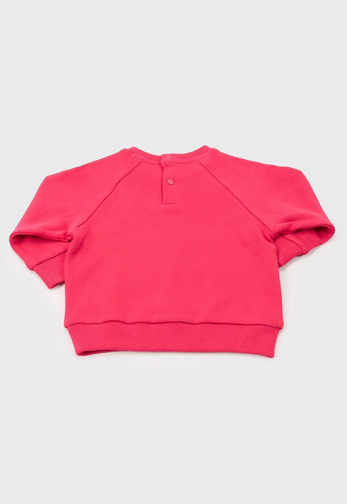 Poleron Bebe Niña Pullover Focal Fucsia Corona-1