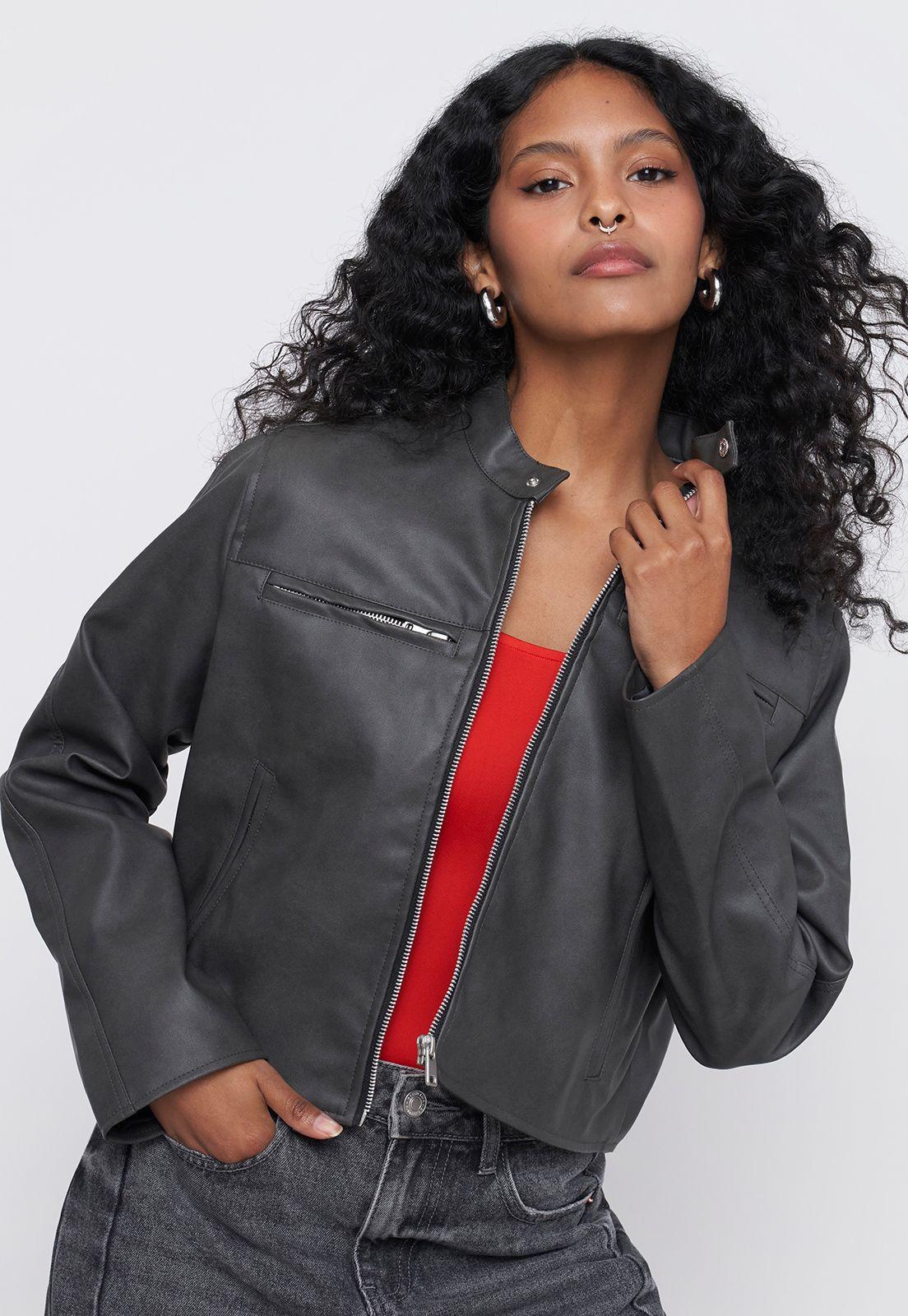 Chaqueta Mujer Racing Gris Corona-0