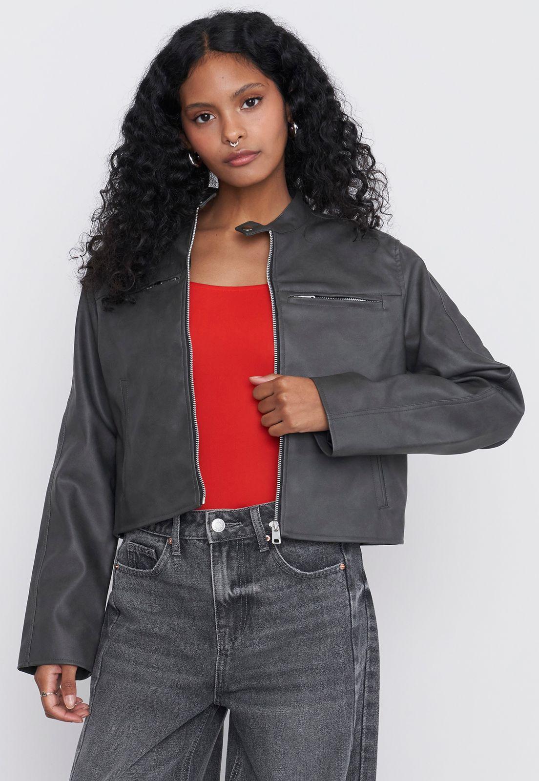 Chaqueta Mujer Racing Gris Corona-2