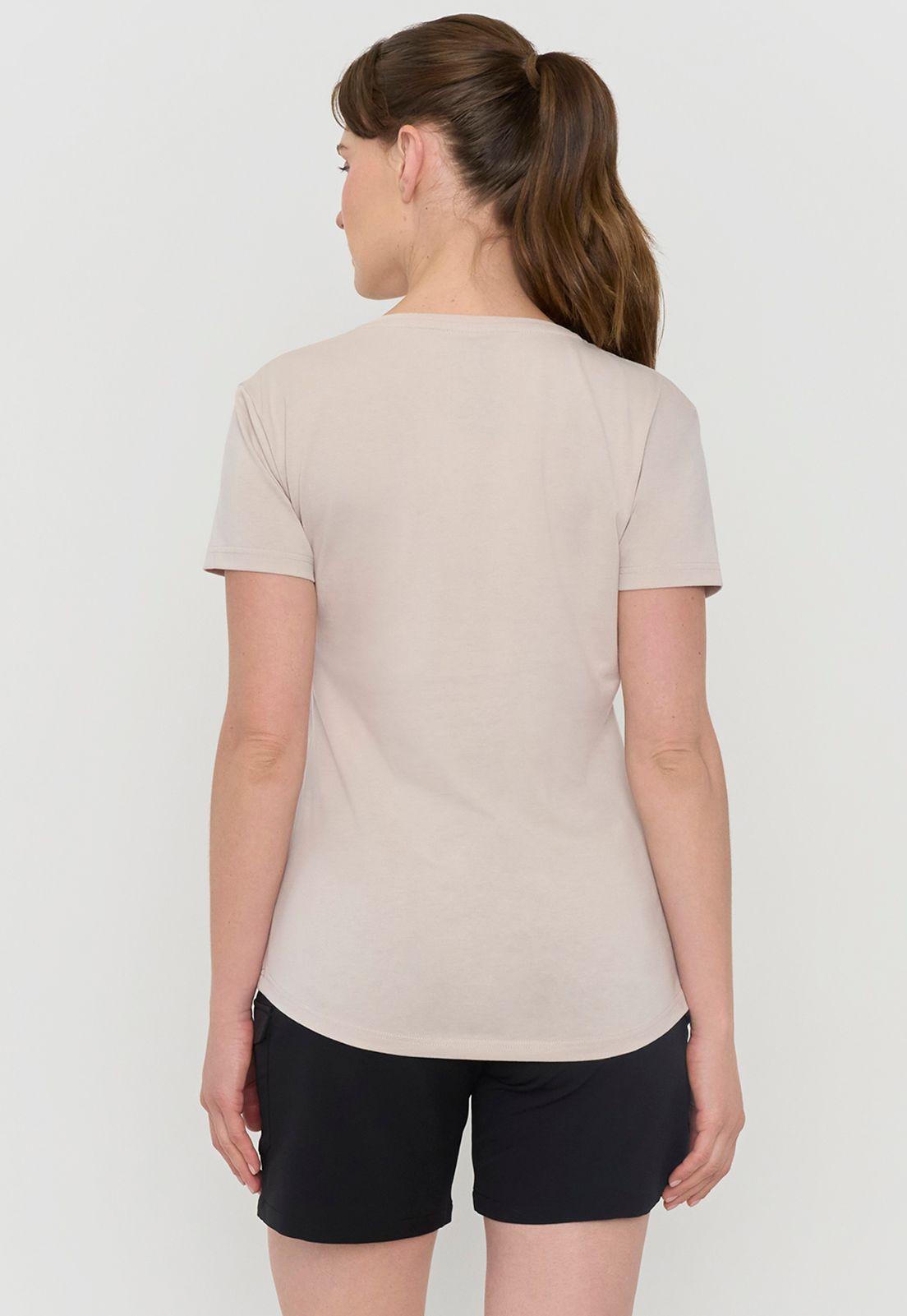 Polera Outdoor Mujer Fun Beige Corona-1