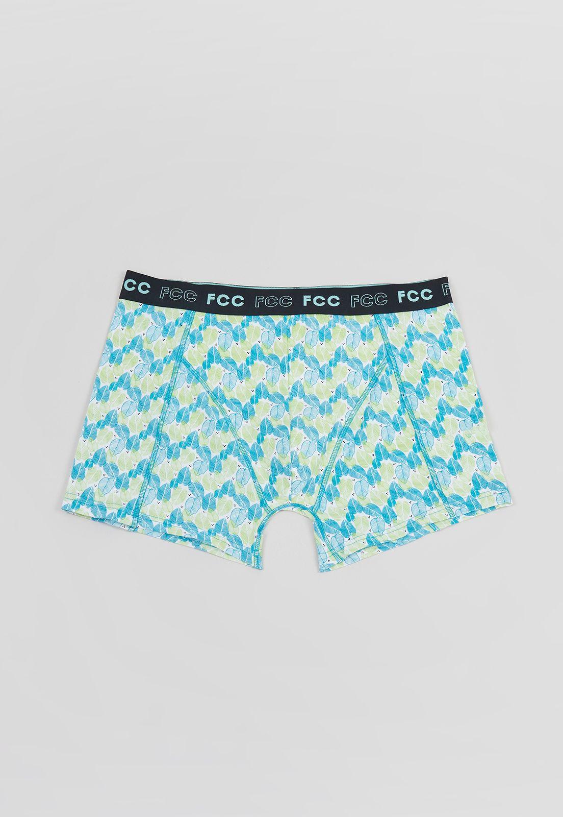 Bóxer Hombre Bipack Print Celeste Corona-3