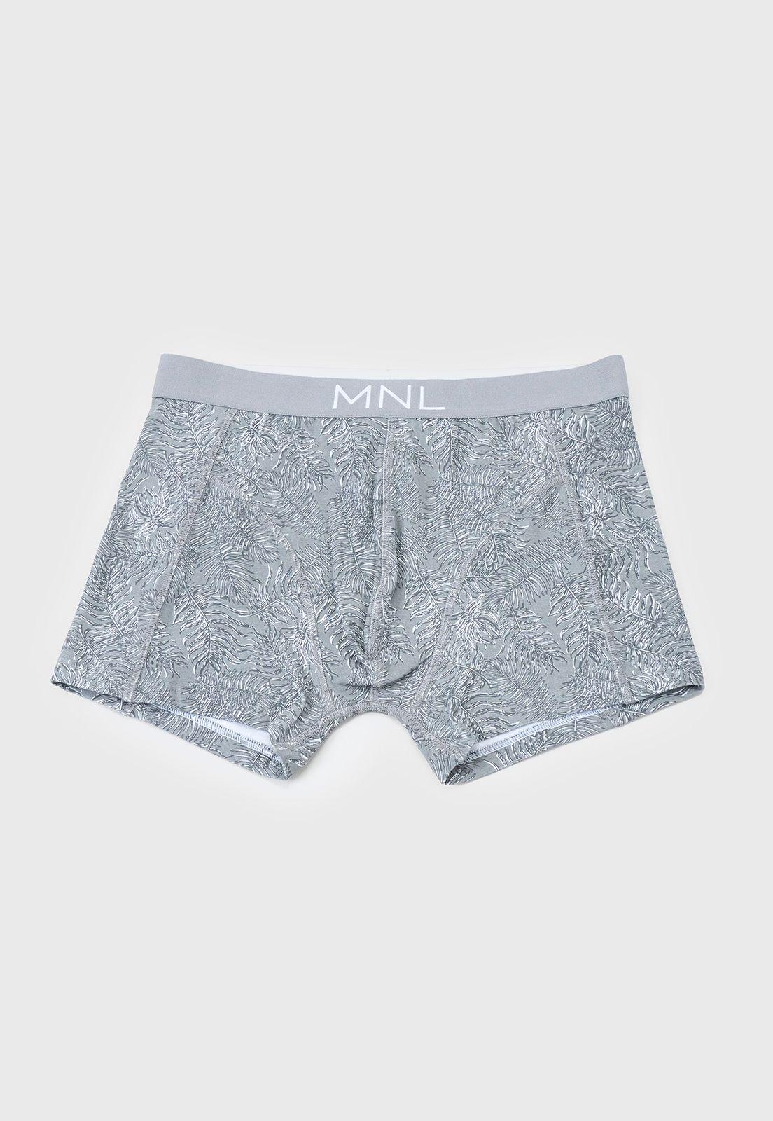 Bóxer Hombre Bipack Mix Print Gris Corona-3