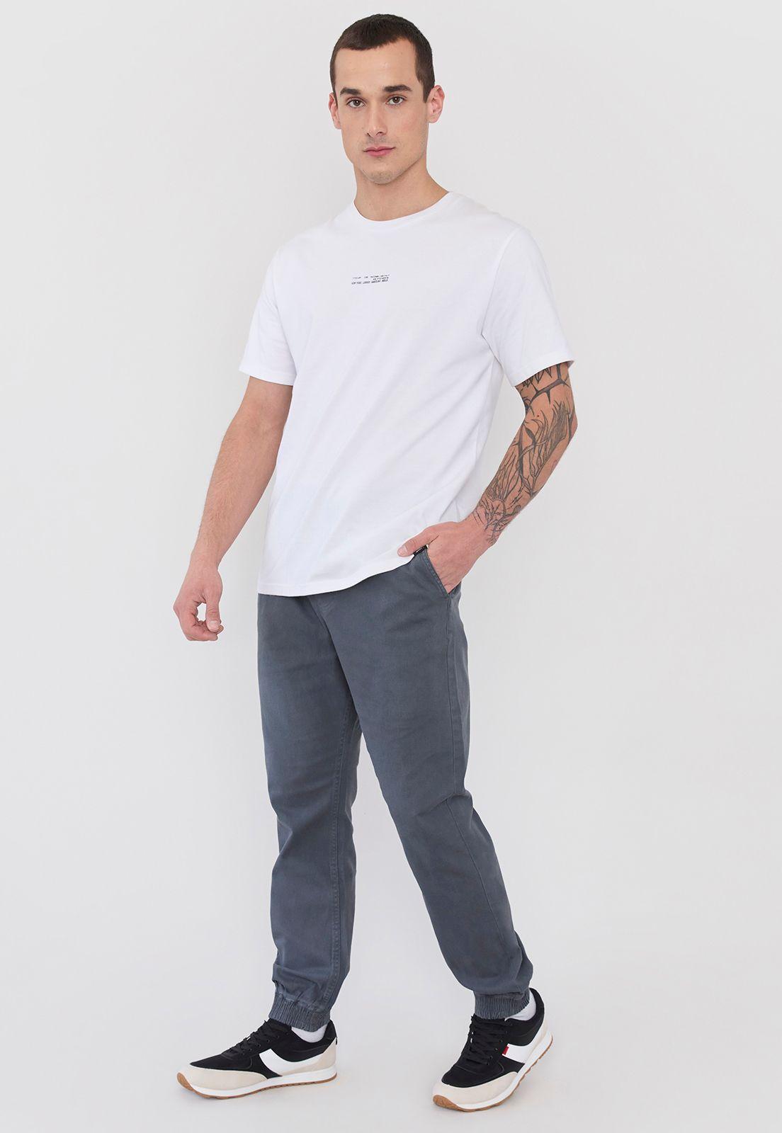 Pantalón Hombre Jogger Fit Gris Oscuro Twill Corona-0