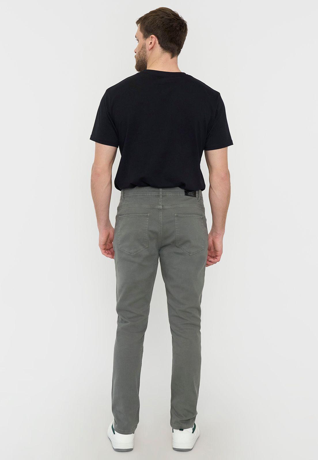 Pantalón Hombre Pantalón 5 Pocket Gris Corona-2