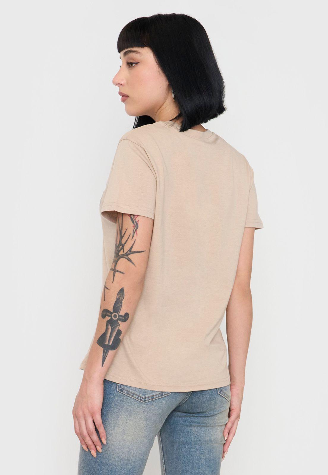 Polera Mujer Fun Regular Fit Beige Corona-1