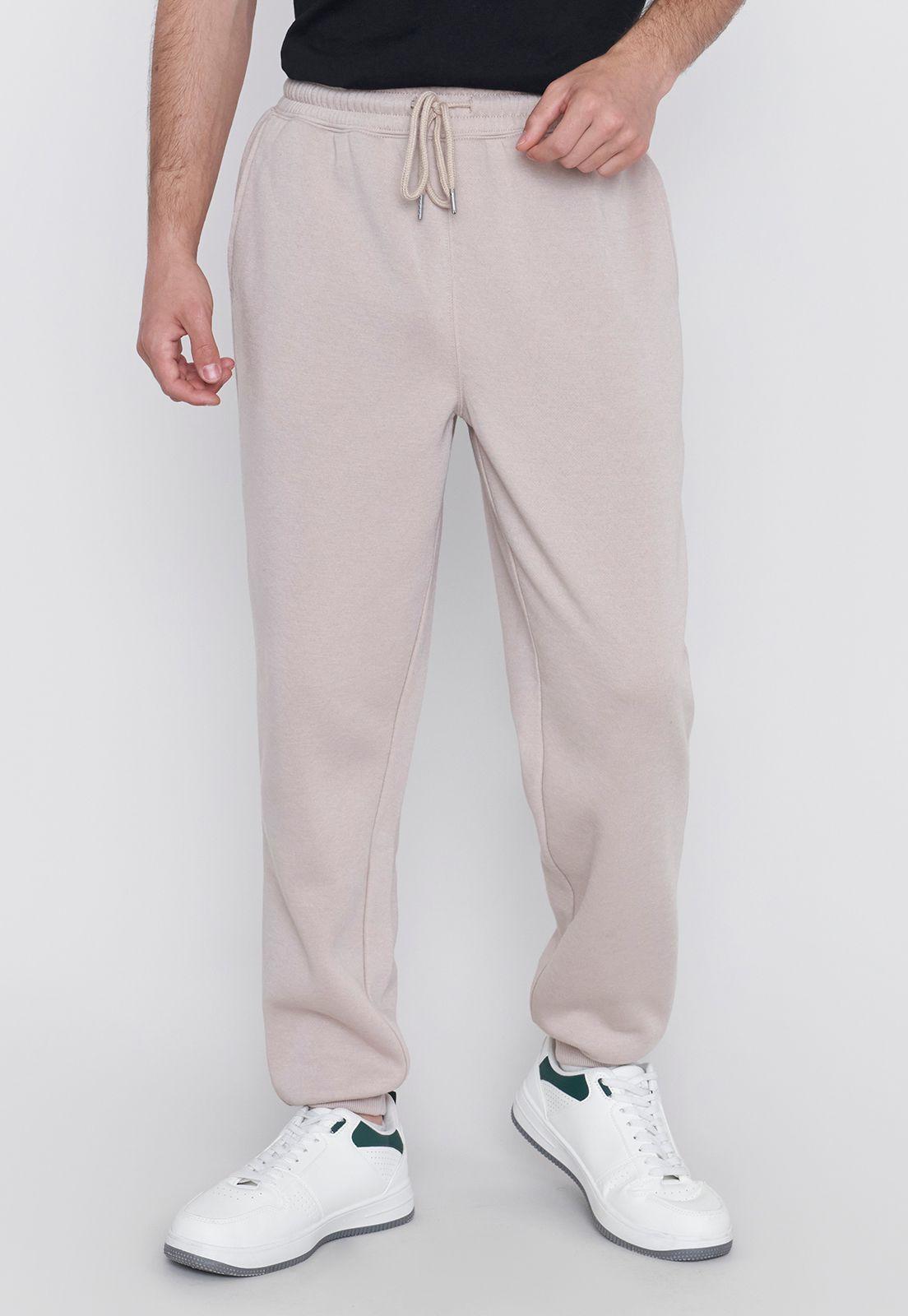 Buzo Hombre Jogger Color Ecru Corona-1