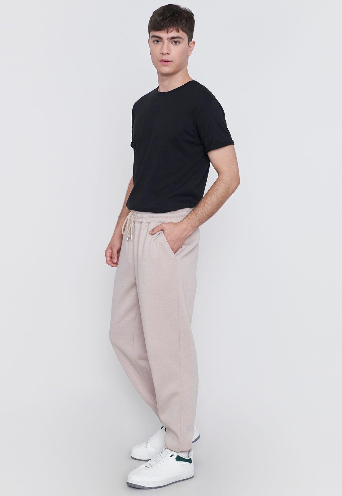 Buzo Hombre Jogger Color Ecru Corona-3