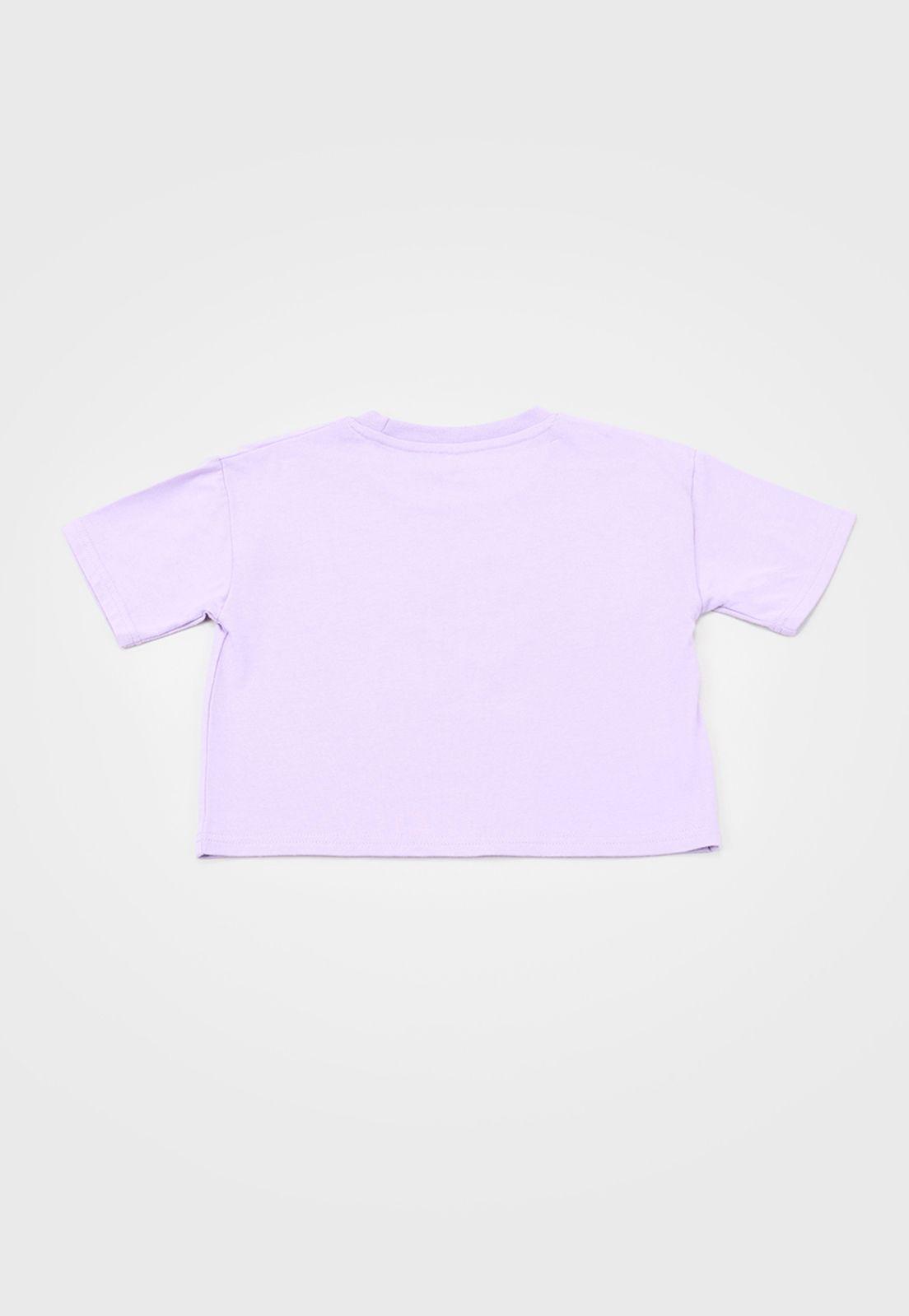 Polera Niña Kids M/C Focal Lila Corona-1