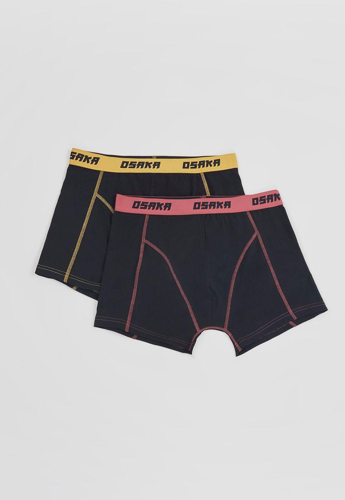 Bóxer Hombre Bipack Pretina Color Negro Corona-0