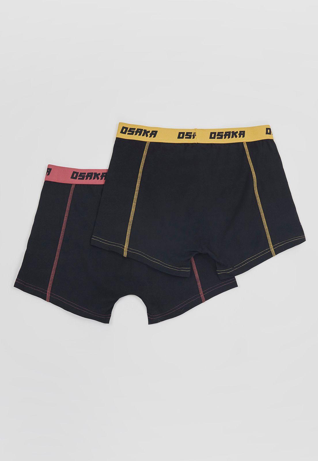 Bóxer Hombre Bipack Pretina Color Negro Corona-1