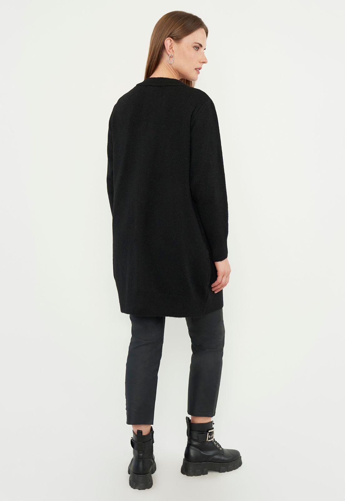 Chaleco Mujer Cardigan II Negro - Corona-1