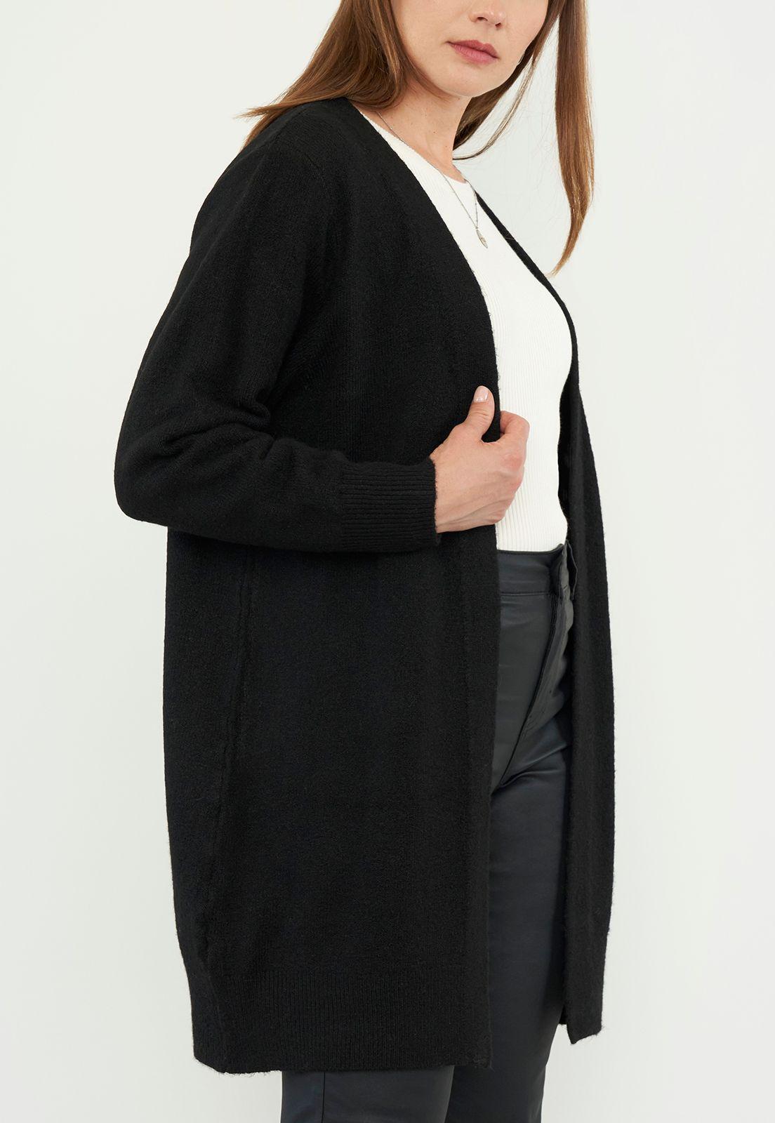 Chaleco Mujer Cardigan II Negro - Corona-2