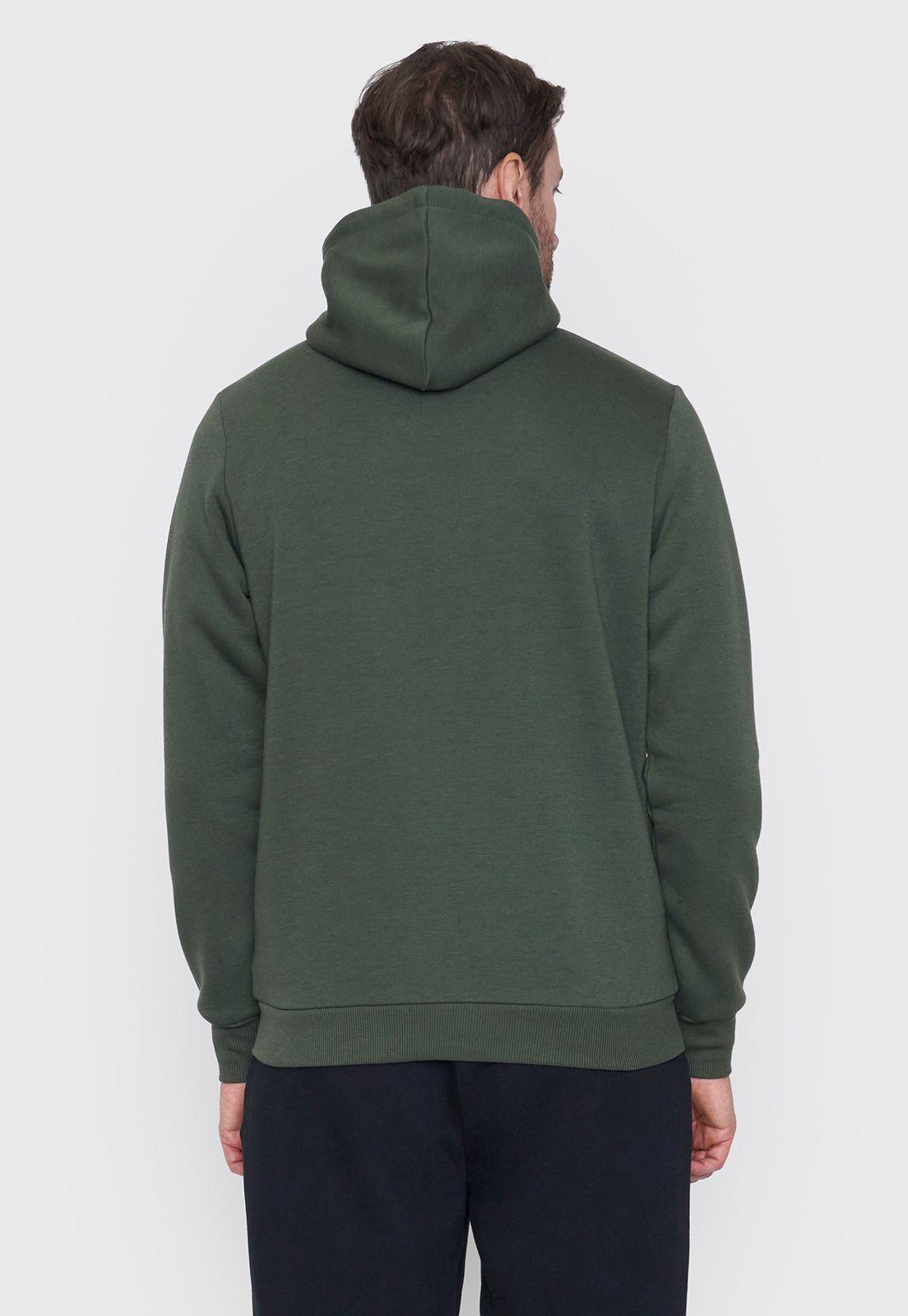 Polerón Hombre Deportivo Full Zipper Verde Corona-1