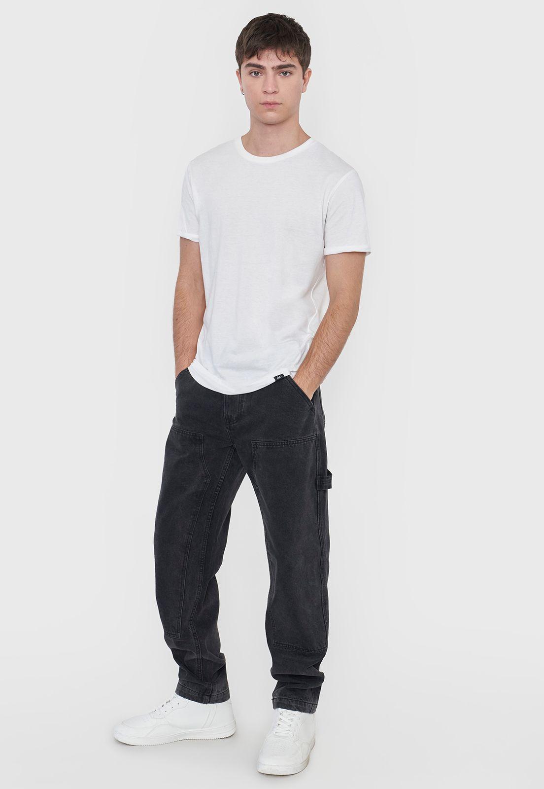 Jeans Hombre Carpenter Negro Corona-0