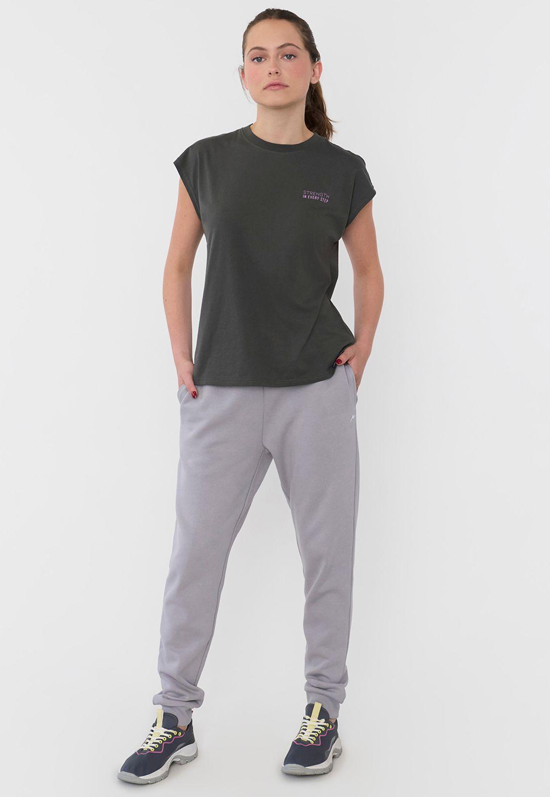 Buzo Mujer Deportivo Jogger Color Gris Corona-0