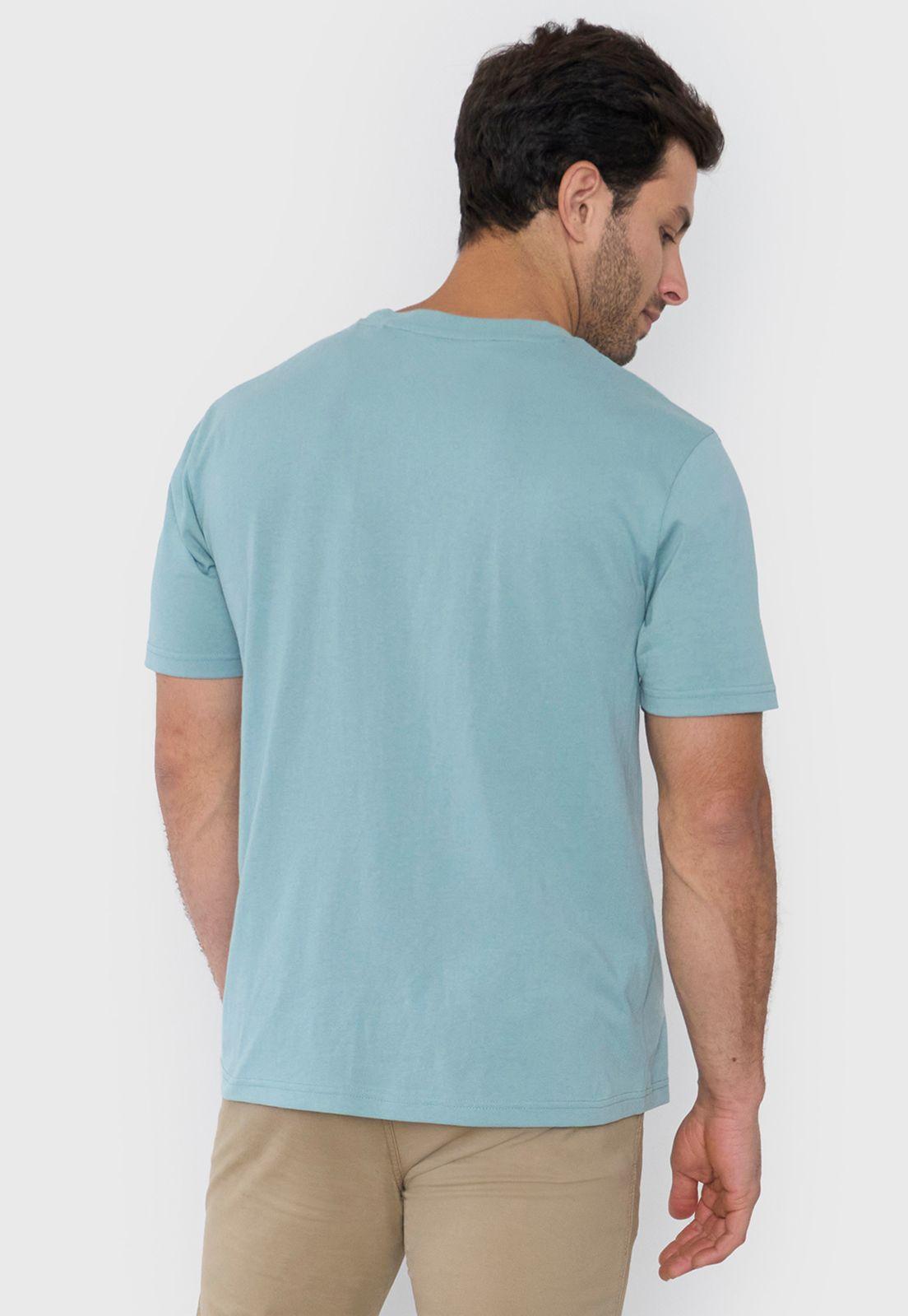 Polera Hombre Cneck Bolsillo Verde Corona-1
