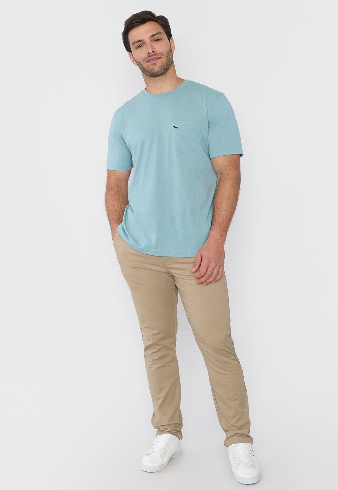 Polera Hombre Cneck Bolsillo Verde Corona-3