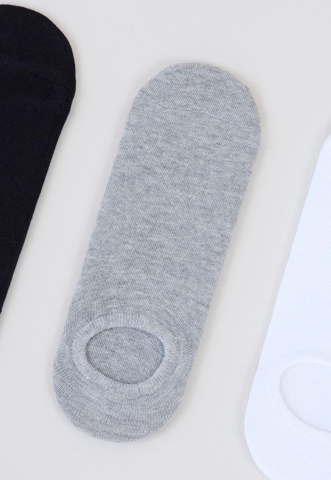 Calcetines Hombre Tripack Invisible Mix Liso I Corona-3