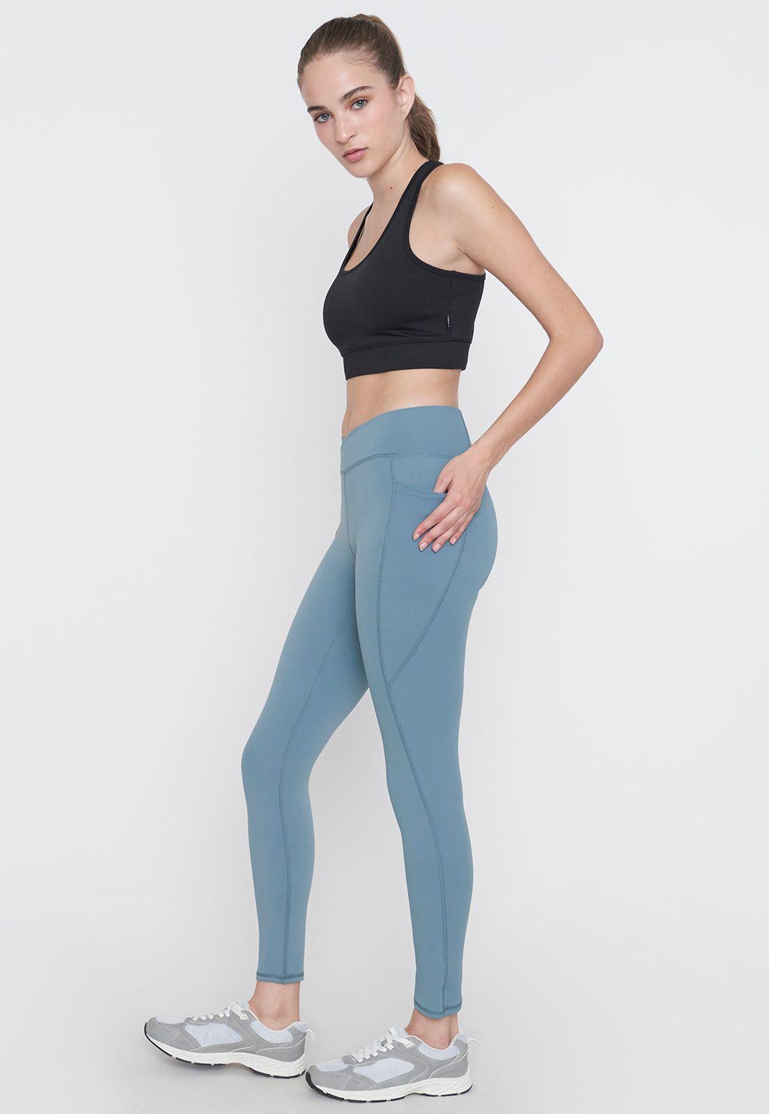 Calza Mujer Deportiva Pretina Cruzada Petróleo Corona-3