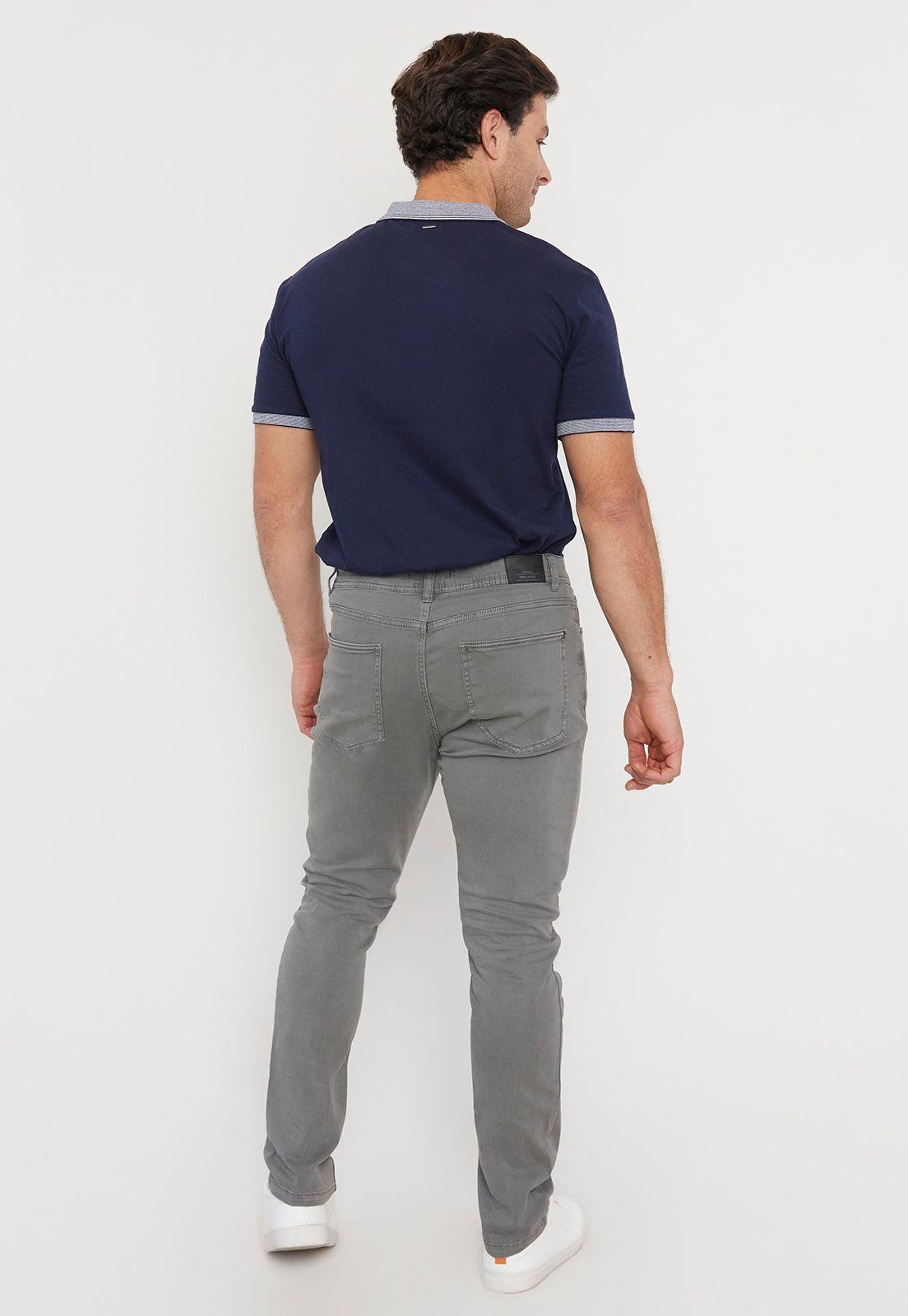 Pantalón Hombre Slim Fit Gris 5 Pocket Corona-2