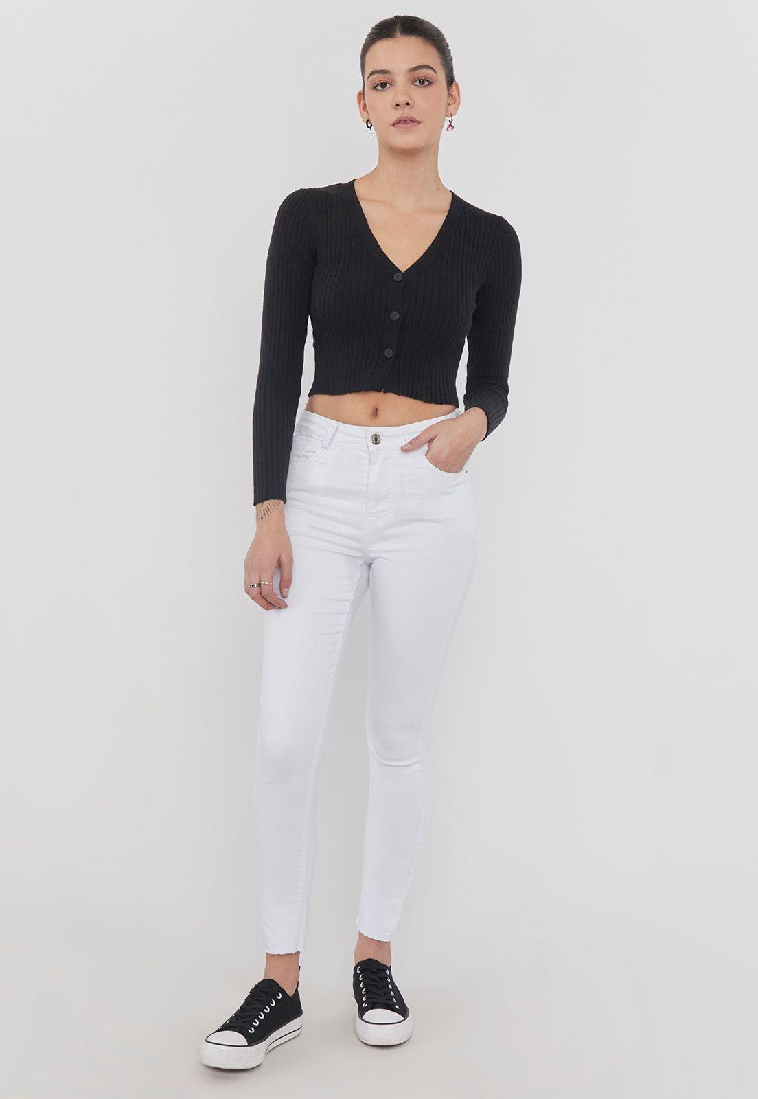 Jeans Skinny Blanco - Mujer Corona-3