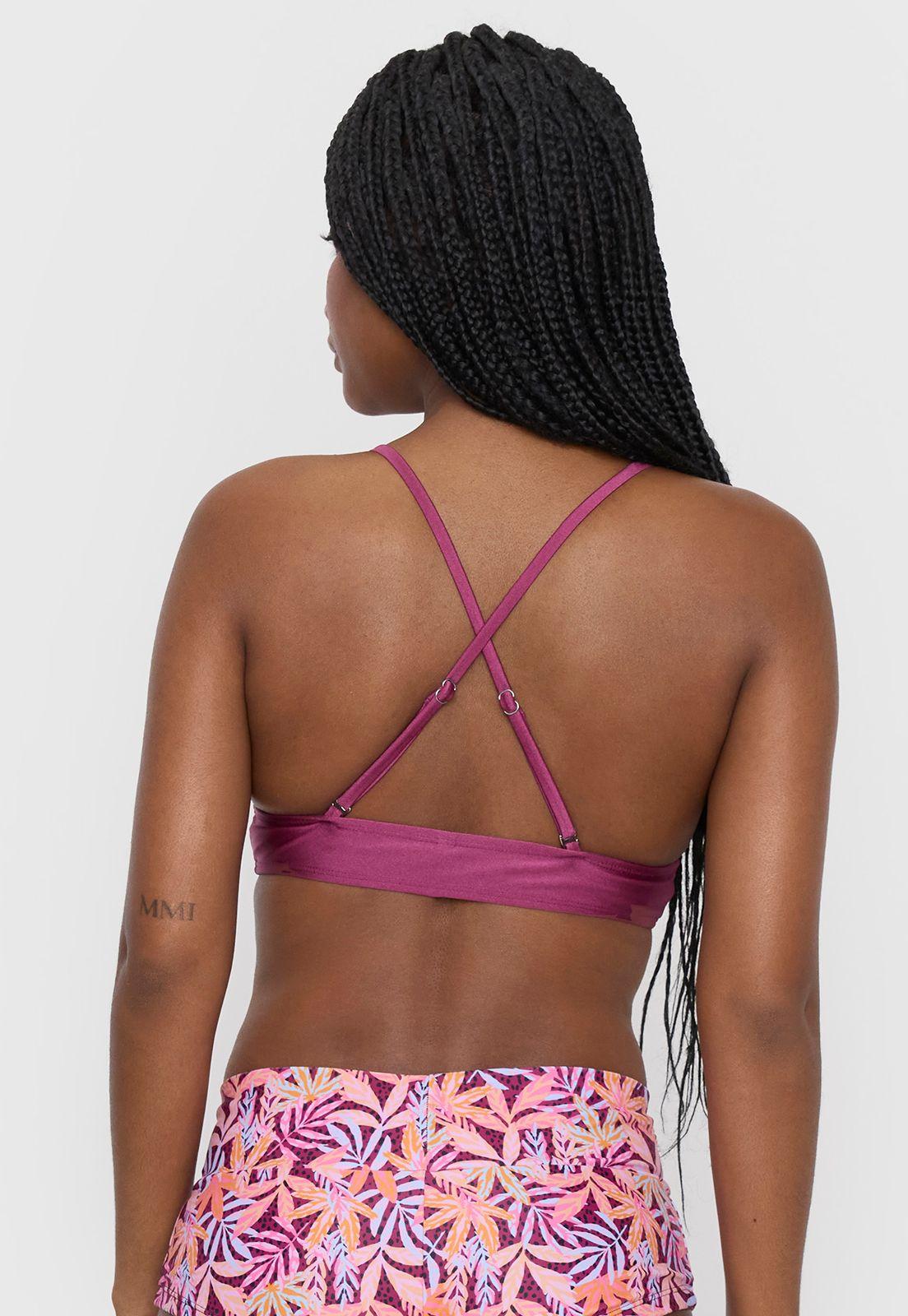 Top Mujer Triangulo Básico Morado Corona-1