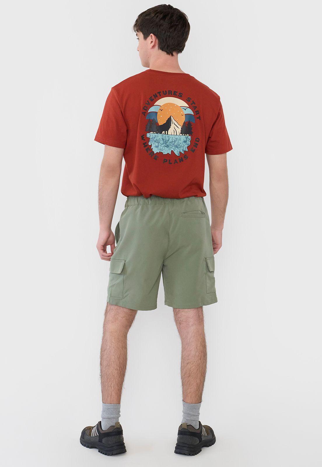 Short Outdoor Hombre Color Verde Corona-2