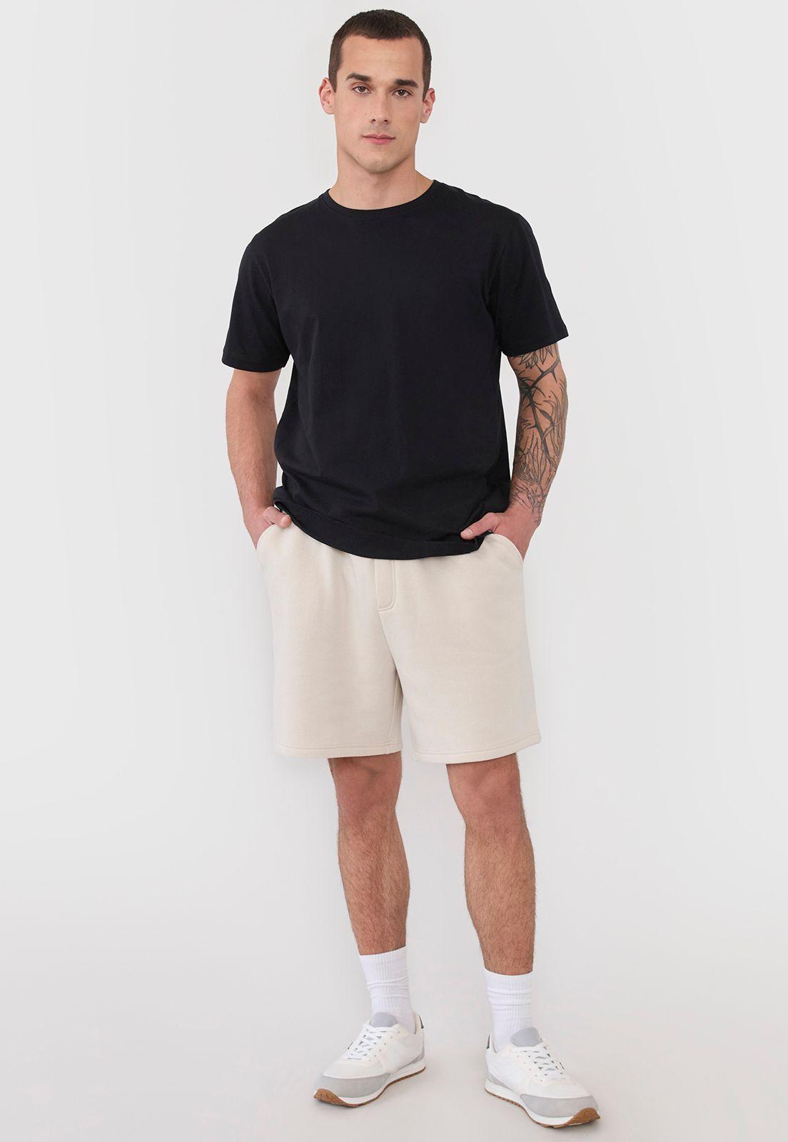 Short Hombre Buzo Ecru Liso I Corona-0