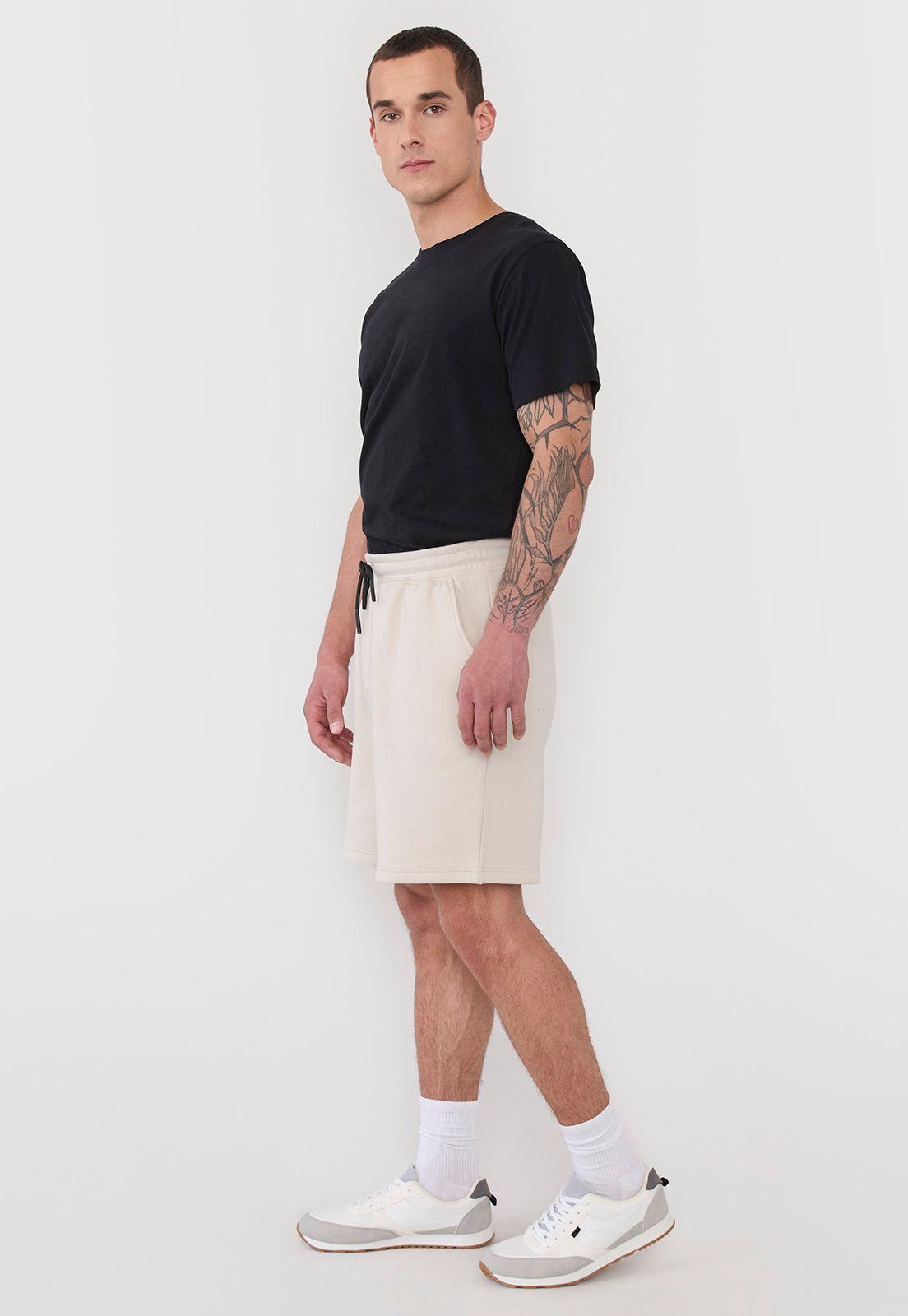 Short Hombre Buzo Ecru Liso I Corona-3
