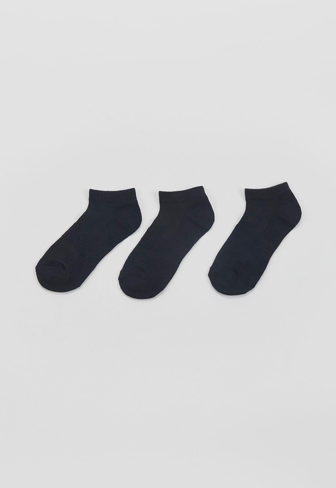 Calcetines Mujer Cortos Deportivos Negro Corona-2