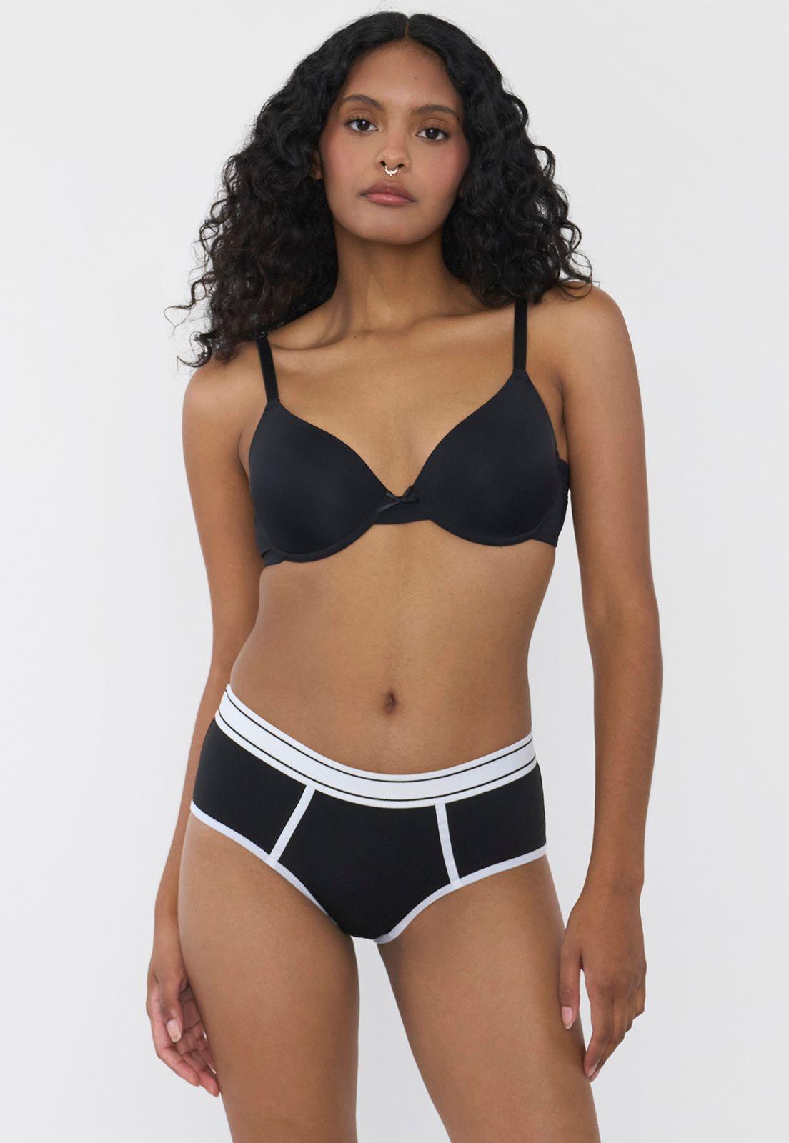 Boyshort Negro Mujer Corona-0