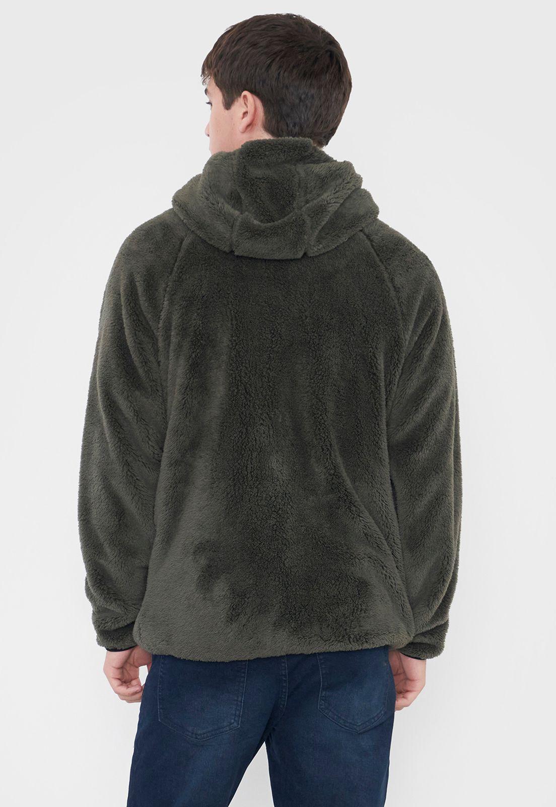 Peludo Hombre Liso Verde Corona-1