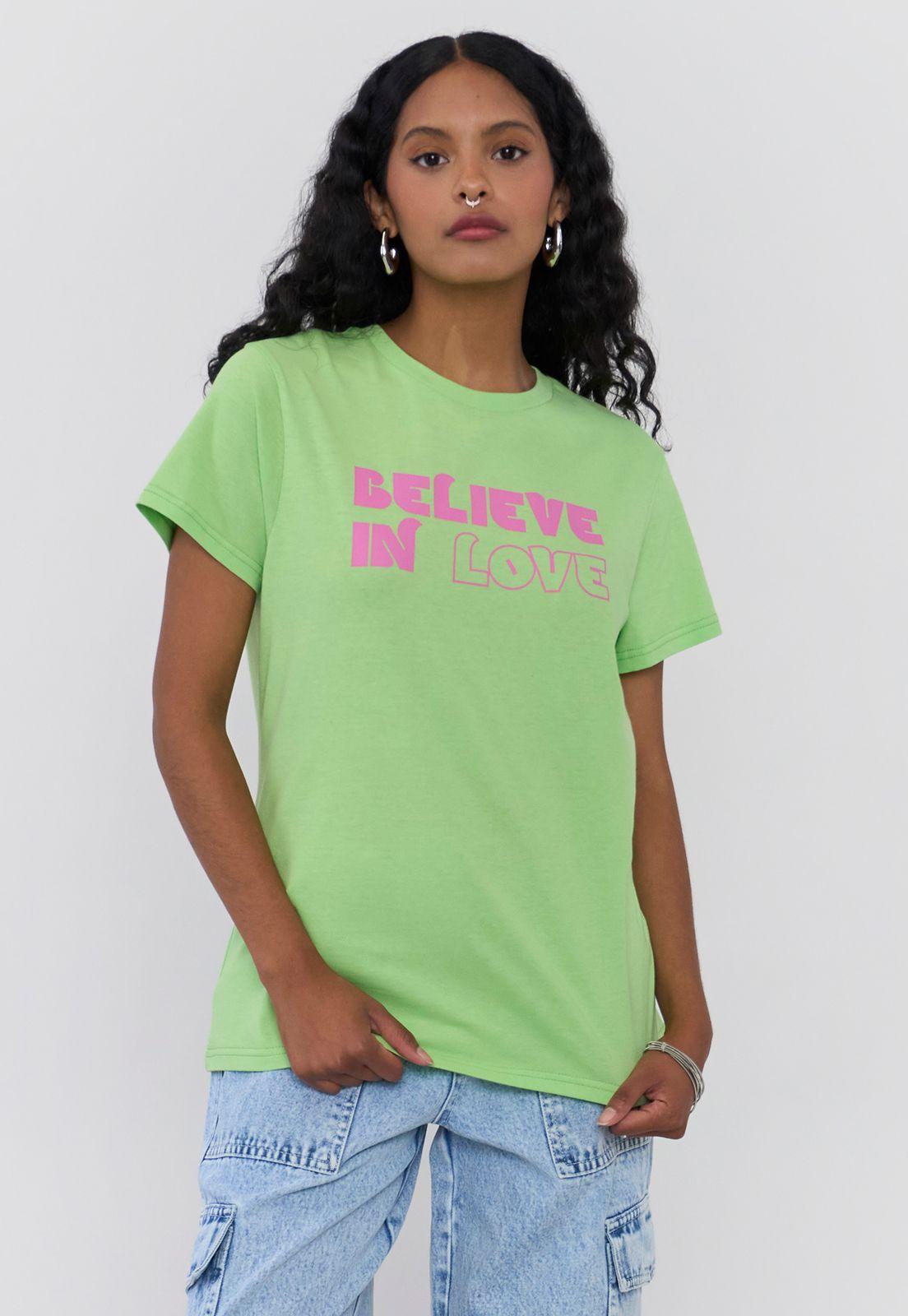 Polera Mujer Fun Regular Verde Agua Corona-0