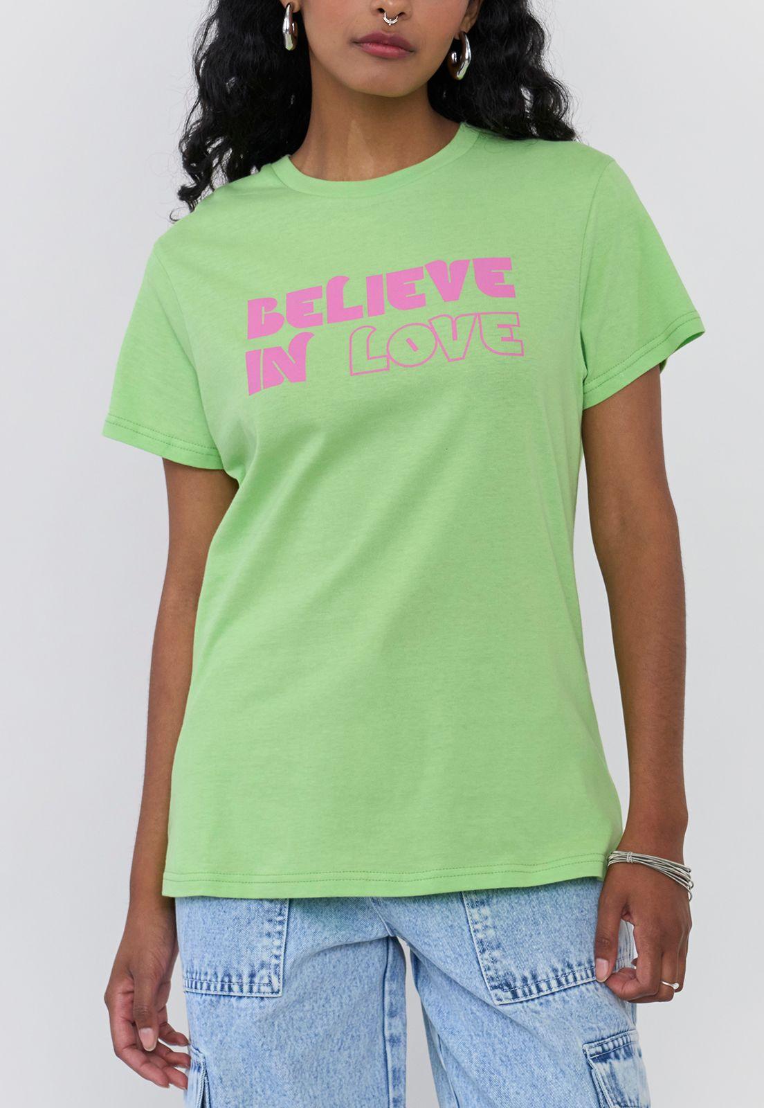 Polera Mujer Fun Regular Verde Agua Corona-2