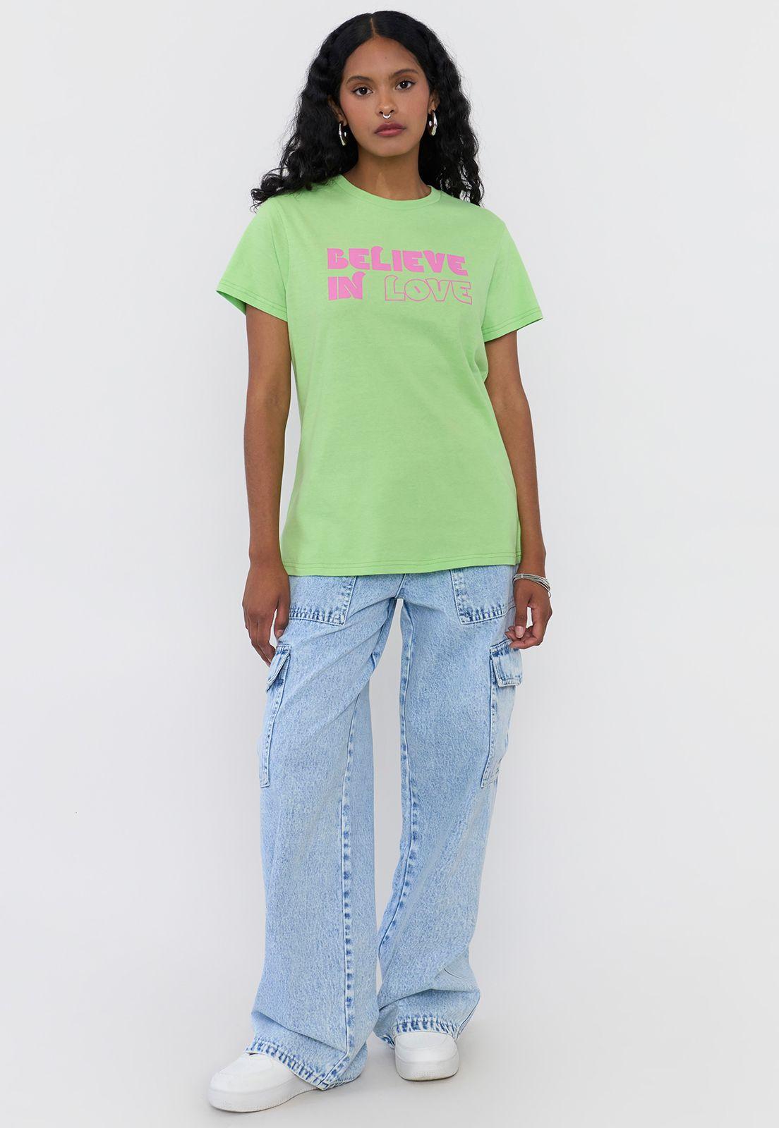 Polera Mujer Fun Regular Verde Agua Corona-3
