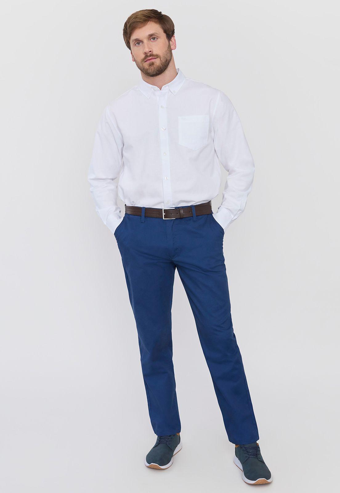 Camisa Hombre Oxford I Blanco Corona-3