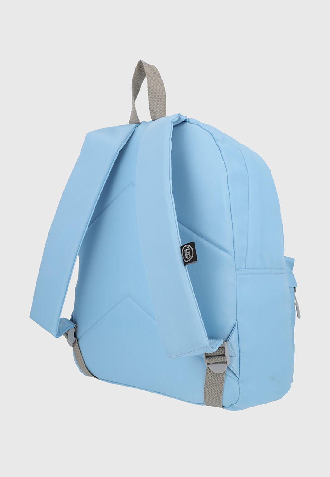 Mochila Juvenil Basic City Celeste Corona-3