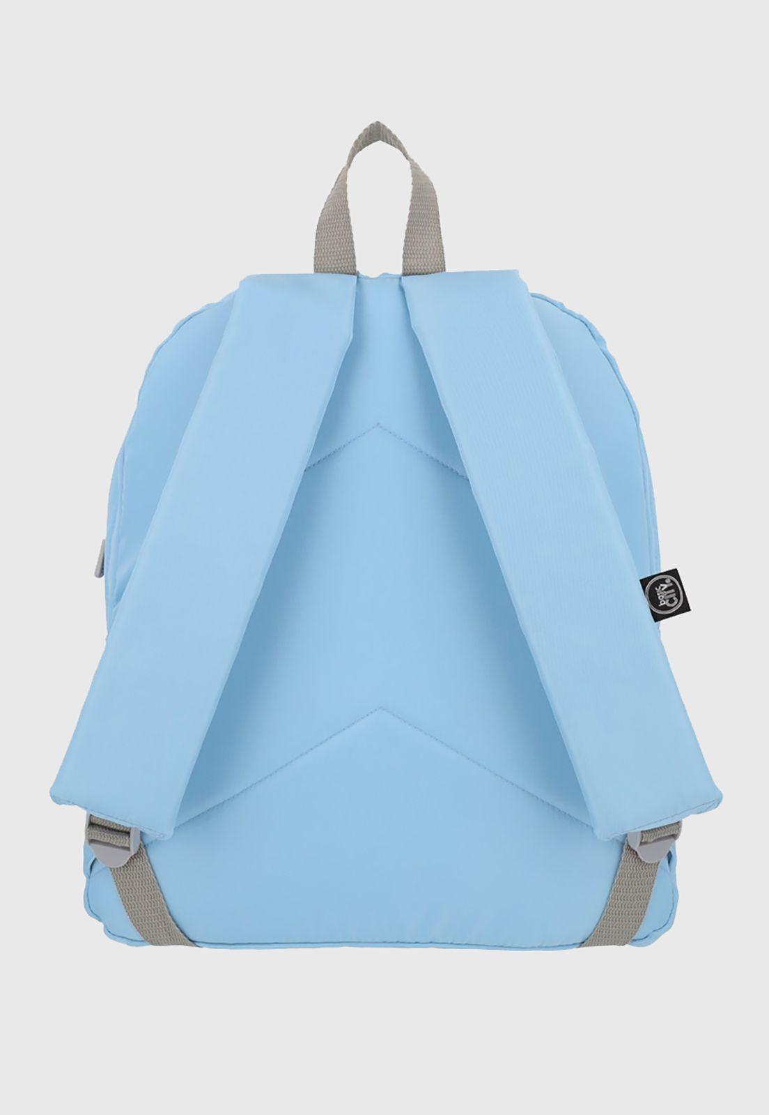 Mochila Juvenil Basic City Celeste Corona-5