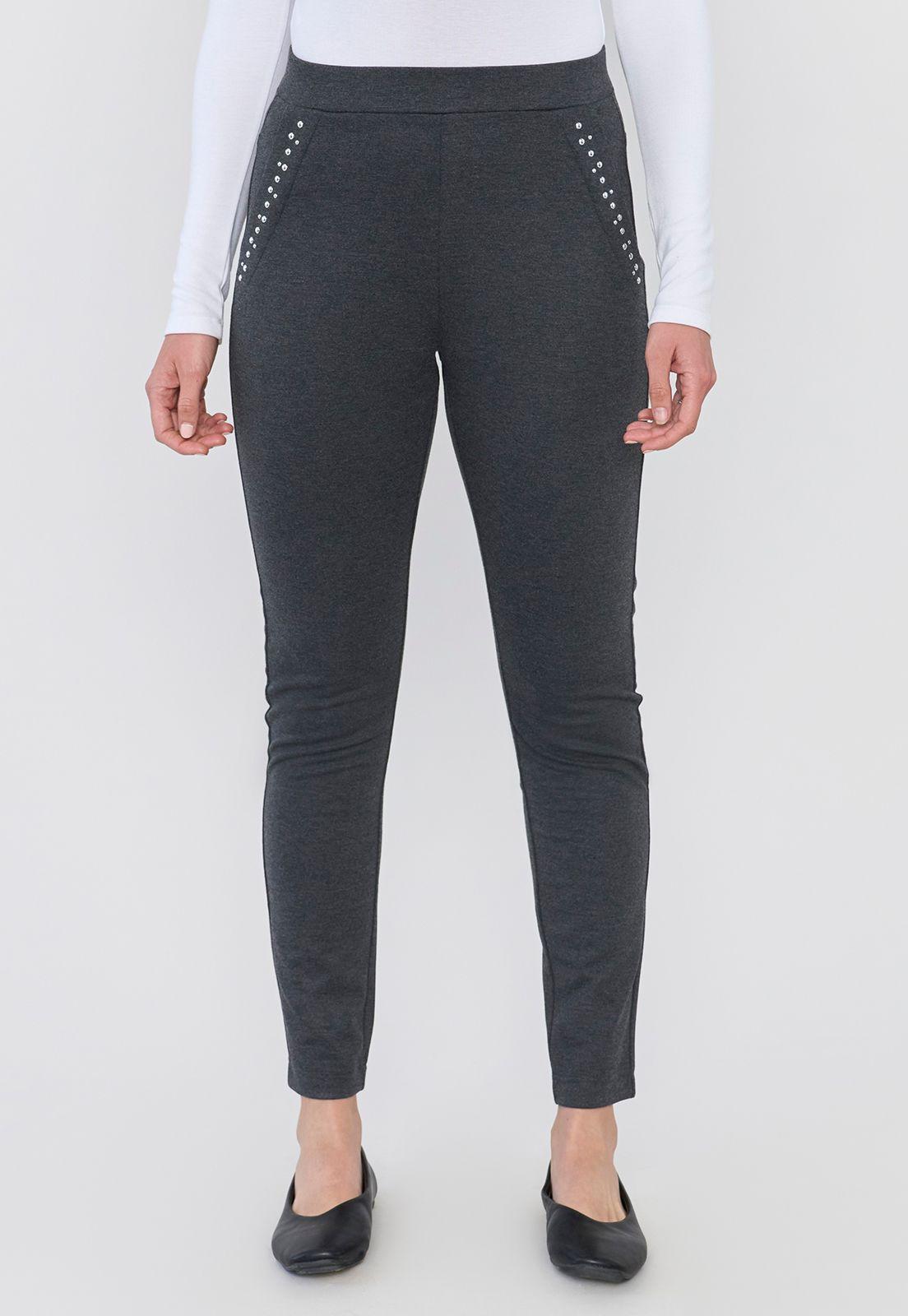 Calza Mujer Skinny Aplicaciones Charco Corona-1