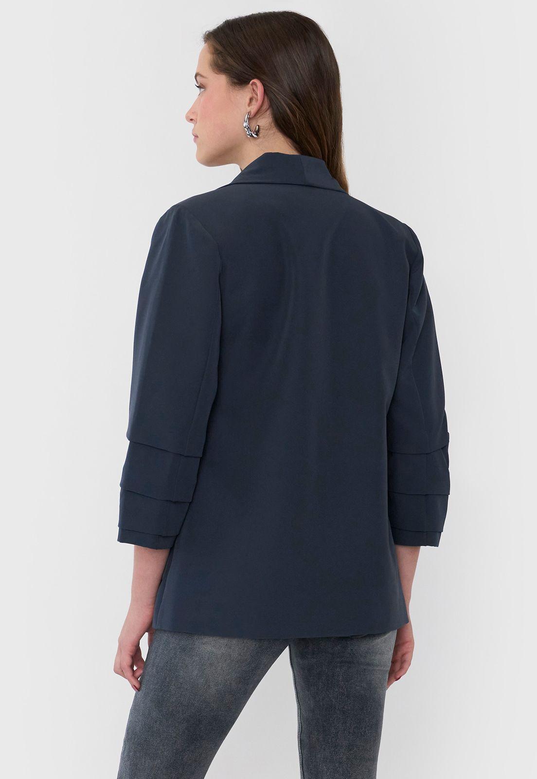 Blazer Mujer Liso Gris Corona-2