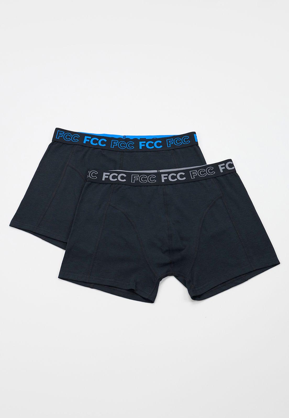 Boxer Hombre Pretina Bipack Azul Corona-0