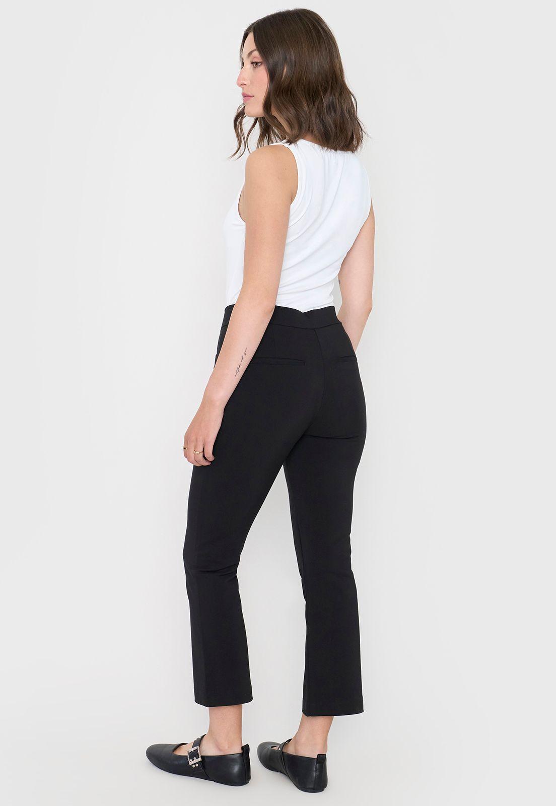 Pantalón Mujer Negro Básico Corona-2