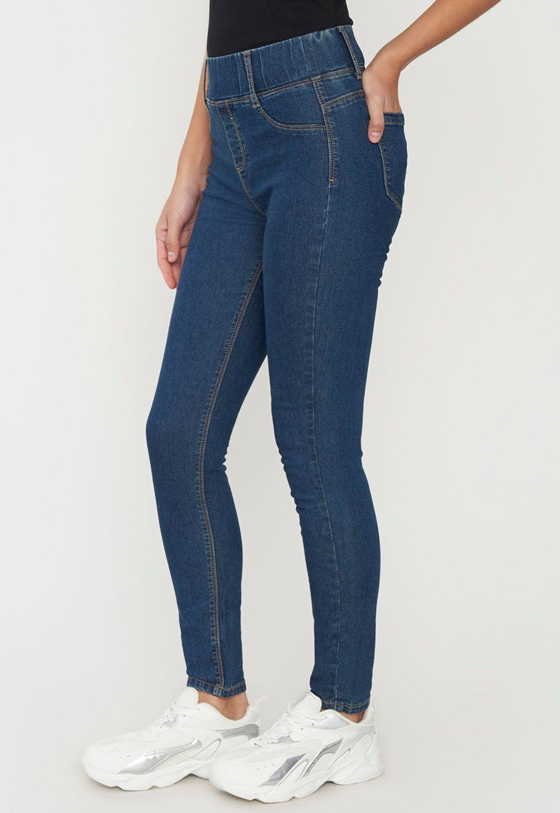 Jeans Mujer Básico Skinny Azul O Corona-3