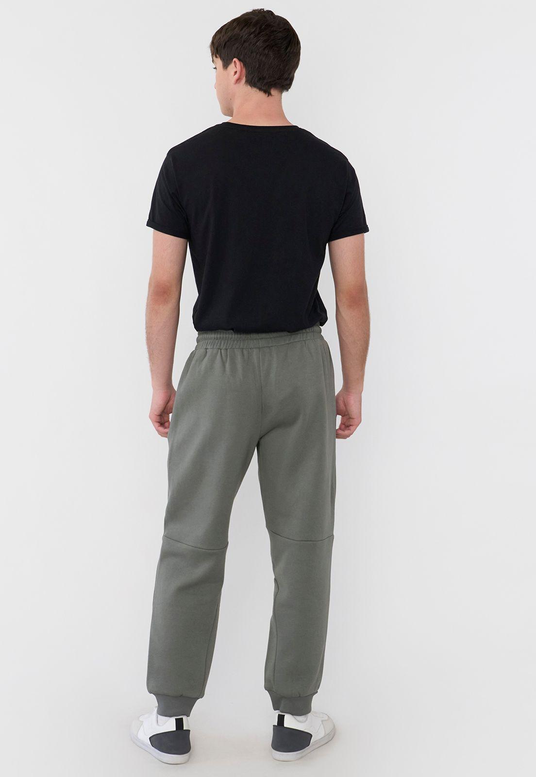 Buzo Hombre Jogger Print Verde Corona-2