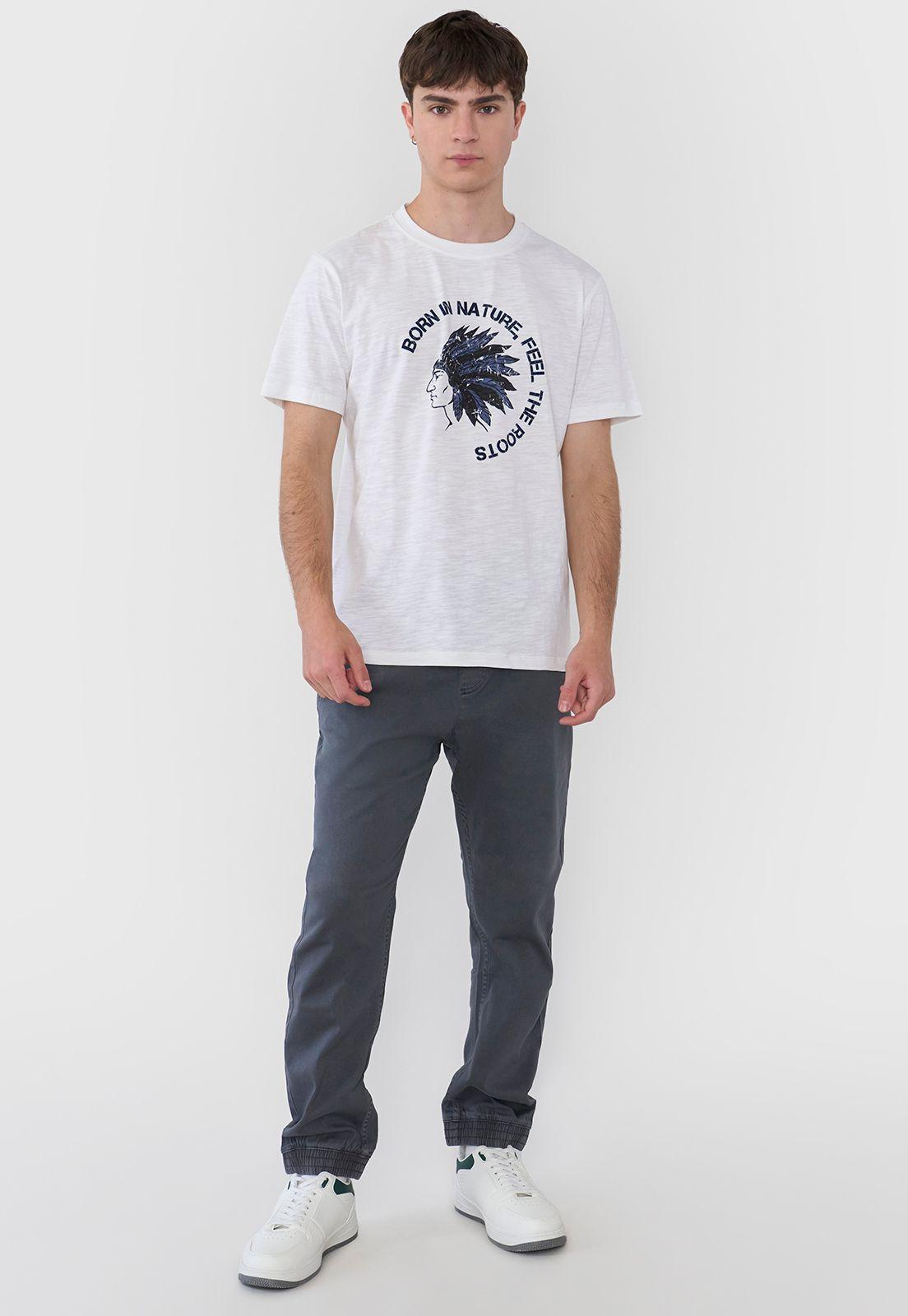Polera Hombre Flock Gris Corona-3