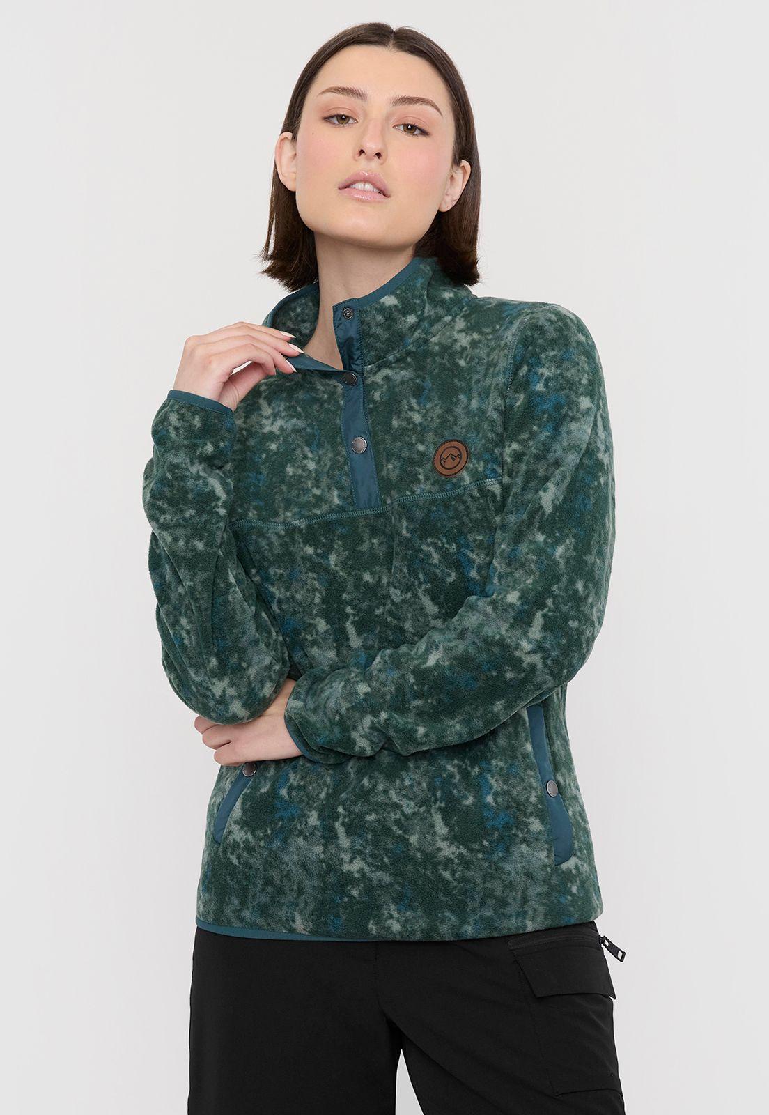 Polar Outdoor Mujer Snaps Verde Corona-0