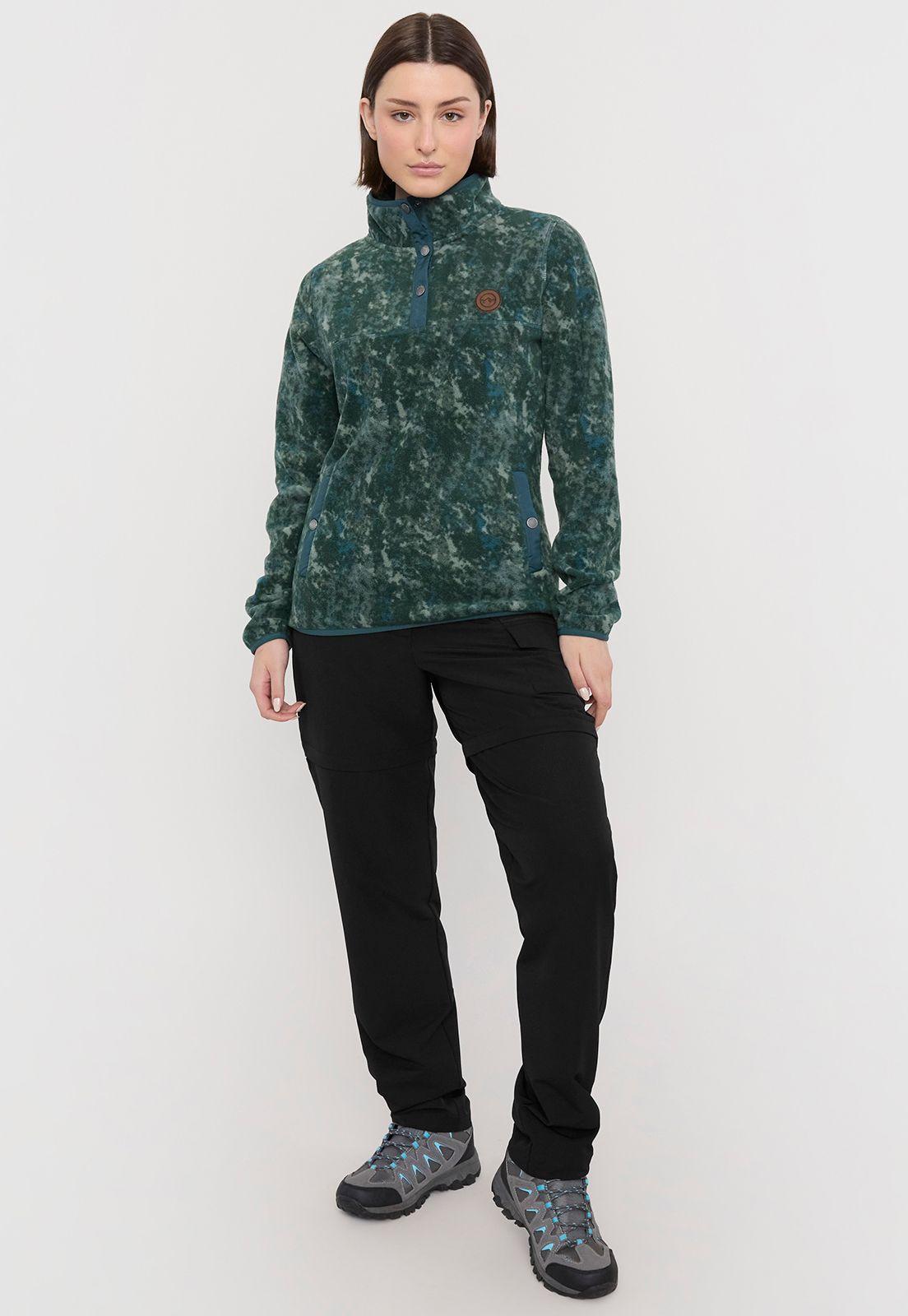 Polar Outdoor Mujer Snaps Verde Corona-3