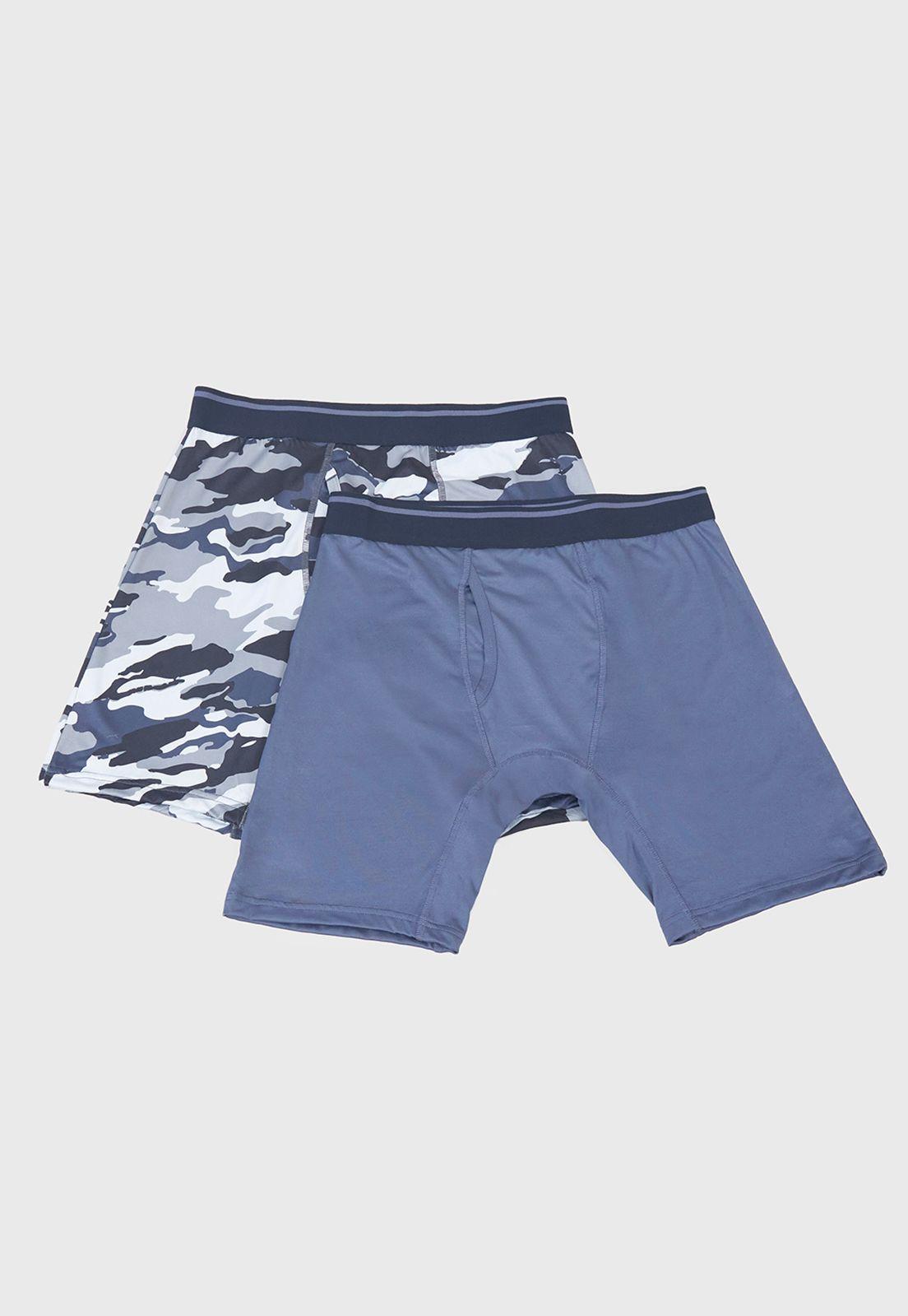 Bóxer Hombre Bipack Deportivo Mix Gris Corona-0